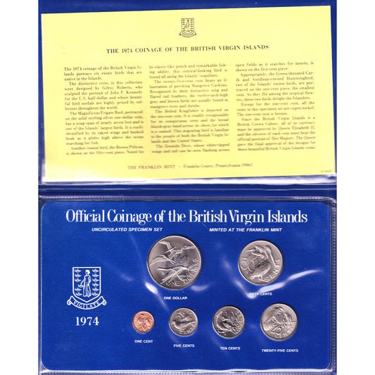 1974 British Virgin Islands Uncirculated Specimen Set