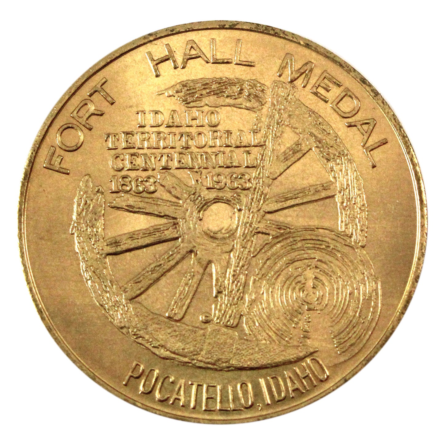 1963 Idaho, Fort Hall on The Old Oregon Trail Medal