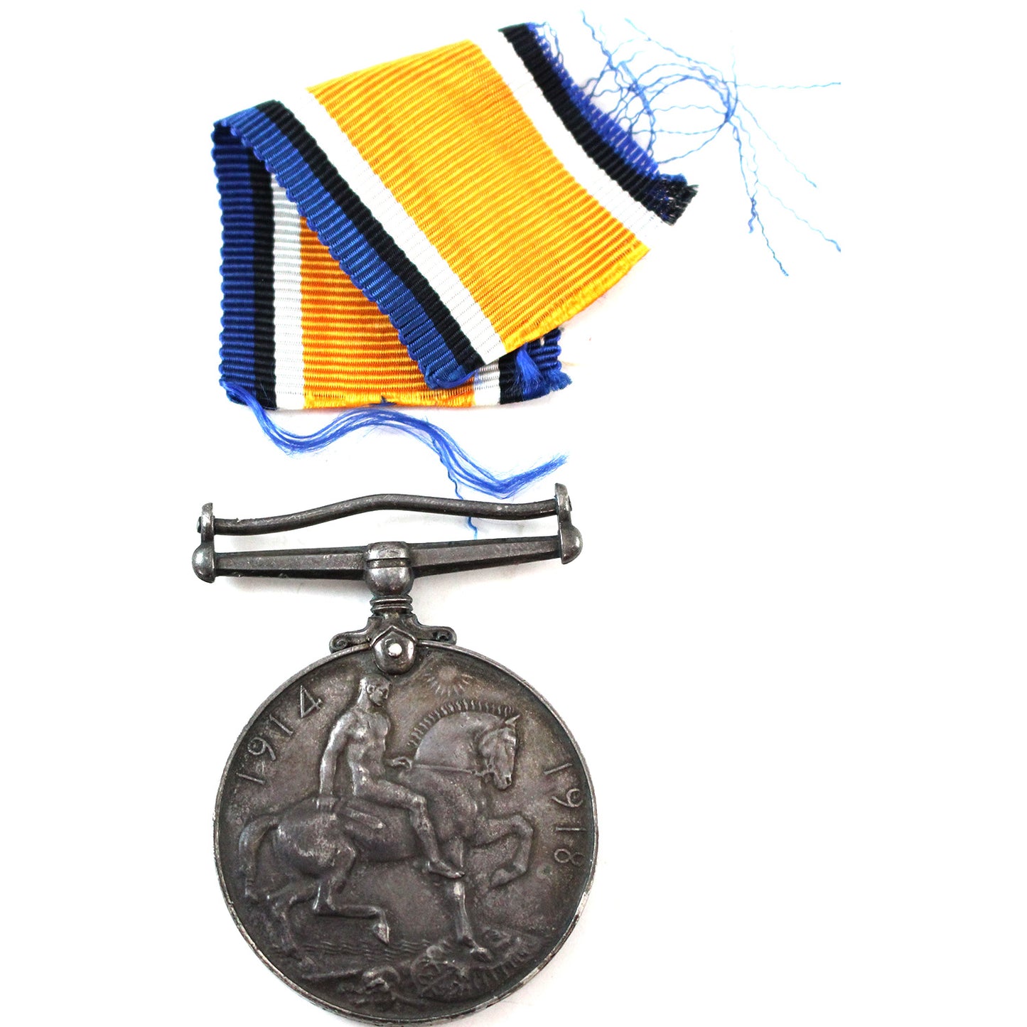 1918 UK WWI War Medal Issued to Lieutenant L. Tucker with Ribbon