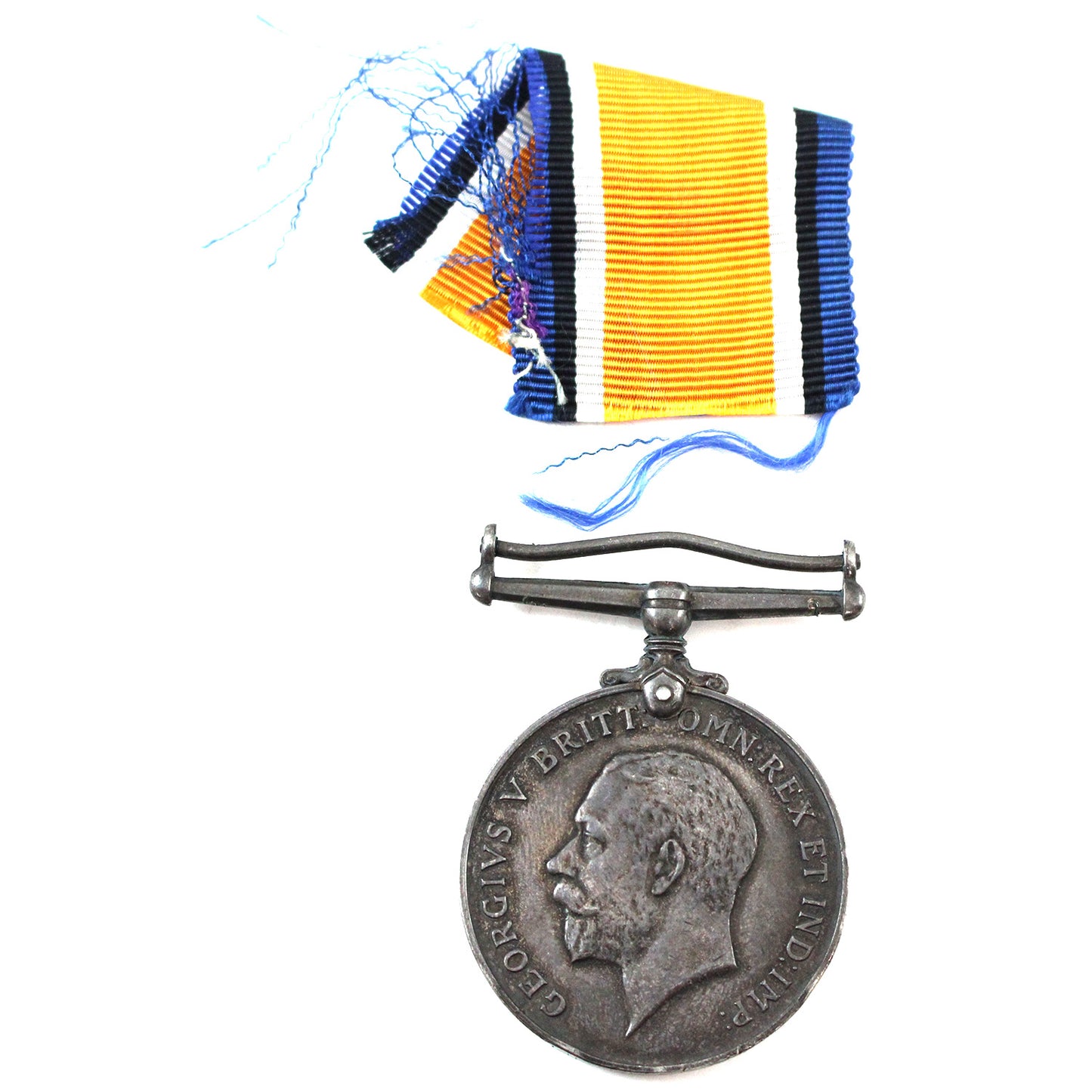 1918 UK WWI War Medal Issued to Lieutenant L. Tucker with Ribbon