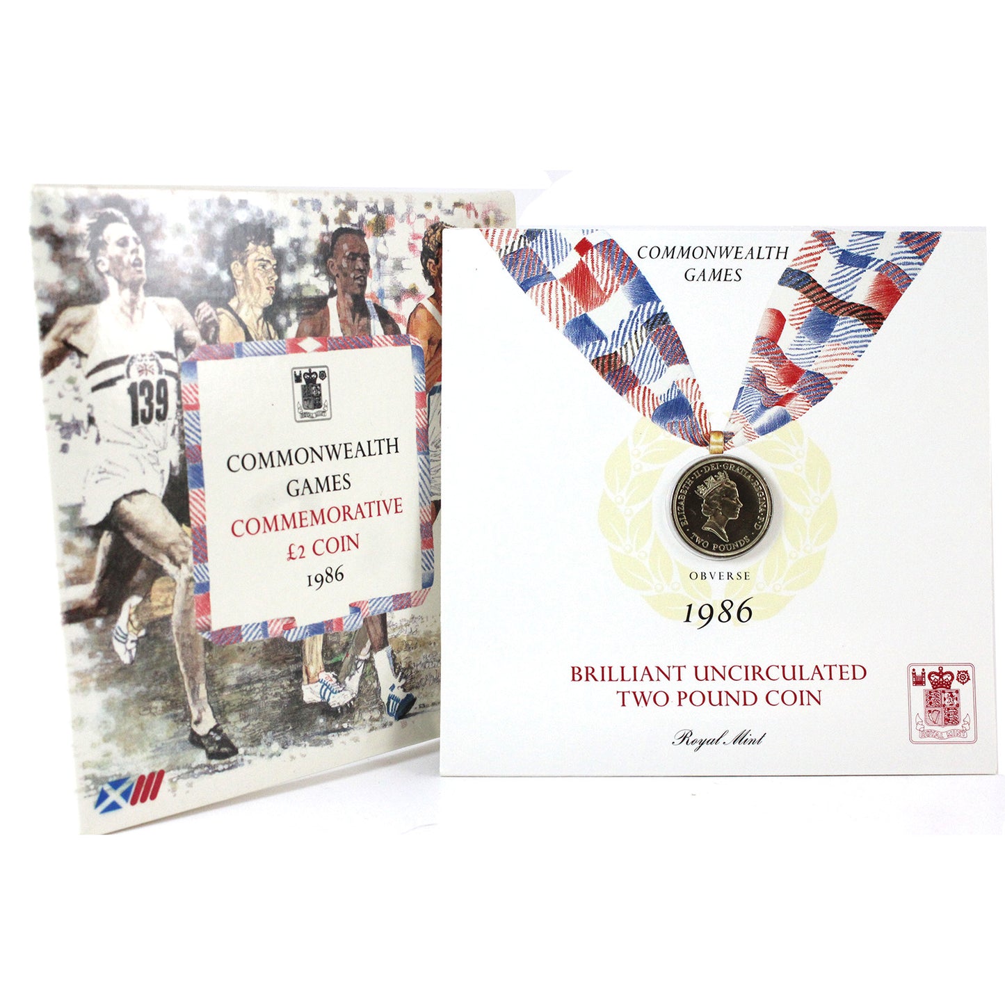 1986 Royal Mint Common Wealth Games Commemorative 2 Pound Coin