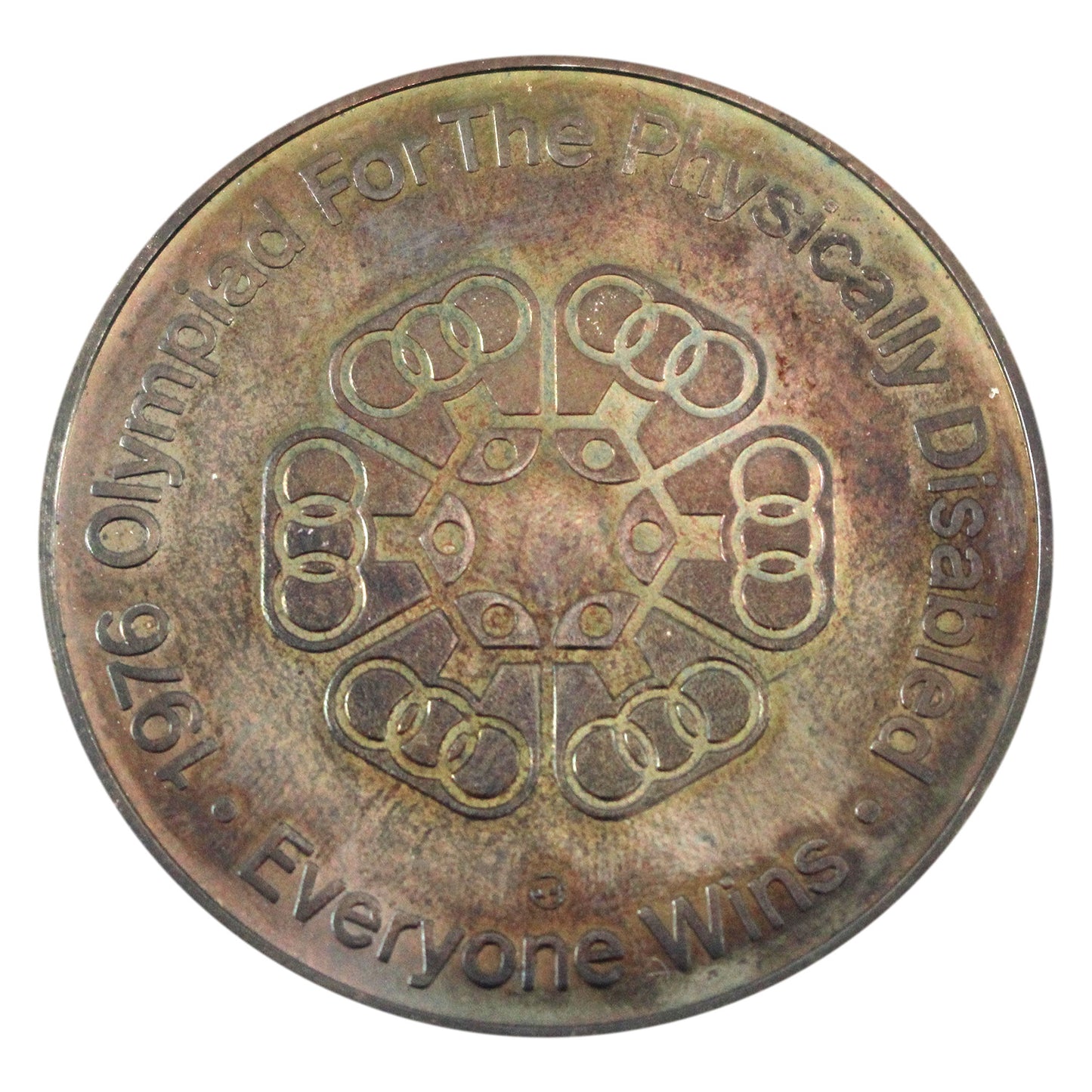1976 Toronto Olympiad Everyone One Wins 999.5 Silver Medal in Case (No Tax) toned