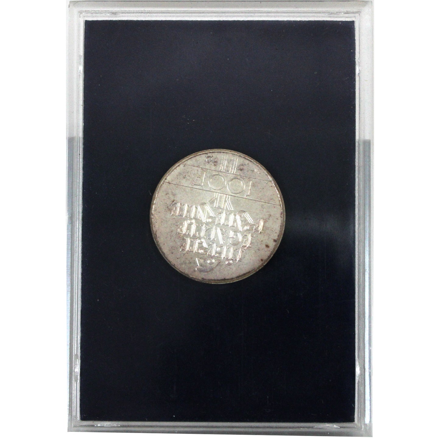 France 1986 100 Francs Statue of Liberty Centennial Coin in Case (Impaired)