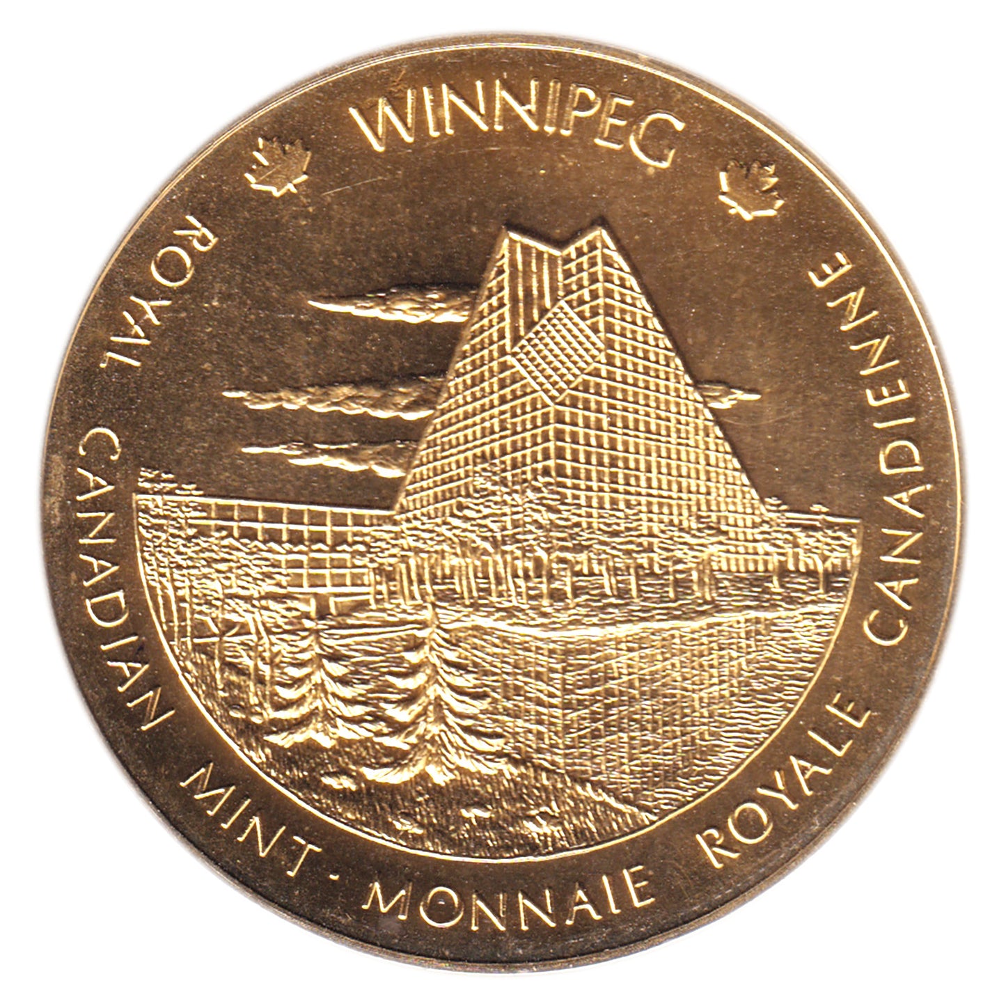 Royal Canadian Mint Ottawa & Winnipeg Brass Token