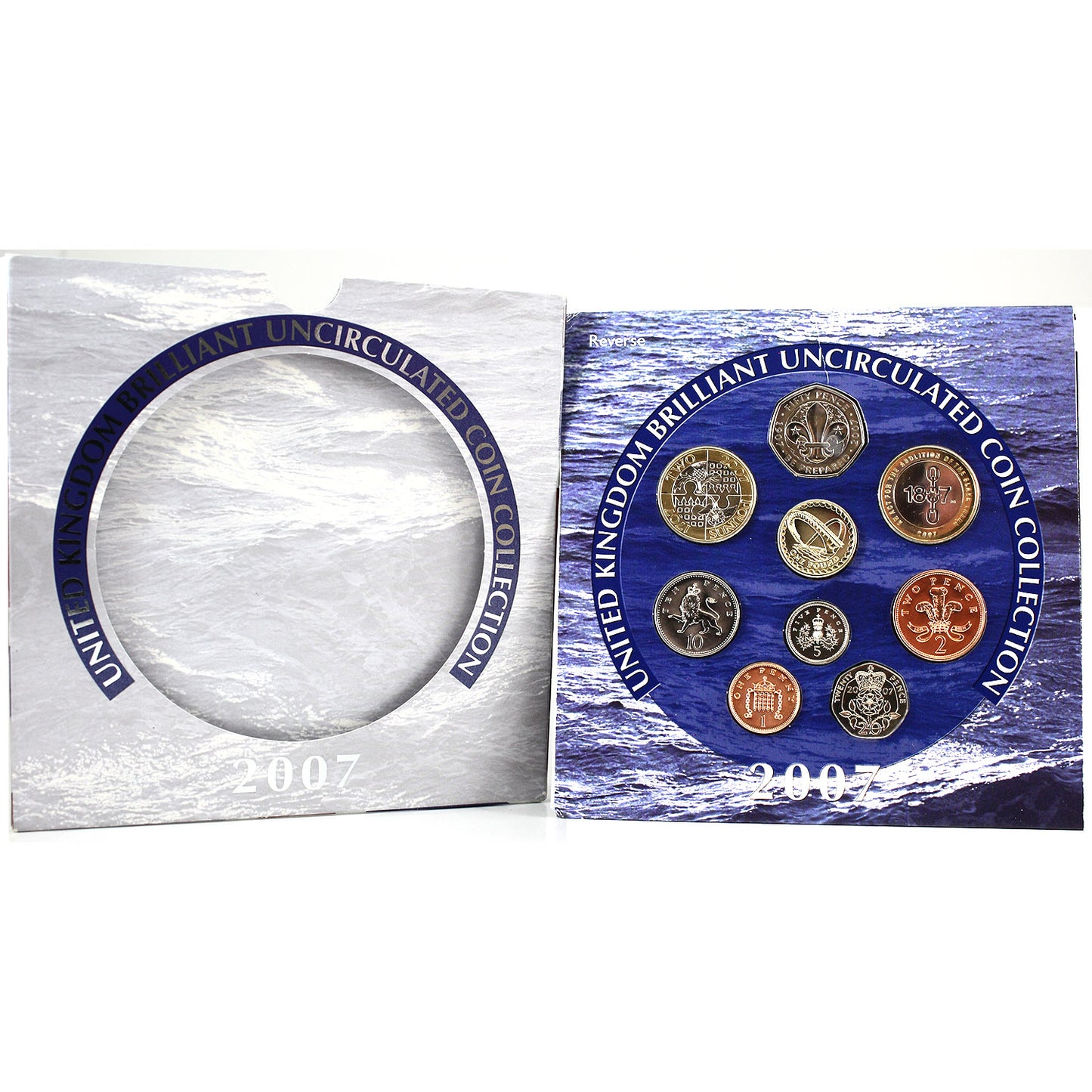 2007 United Kingdom Brilliant Uncirculated Coin Collection (Light Wear)