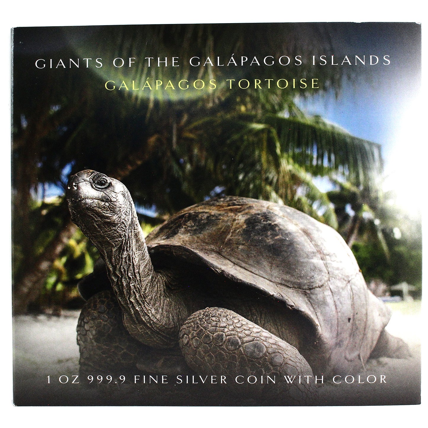 2021 Solomon Islands $2 Tortoise 1oz Fine Silver (No Tax) Worn Holder/Light Toning