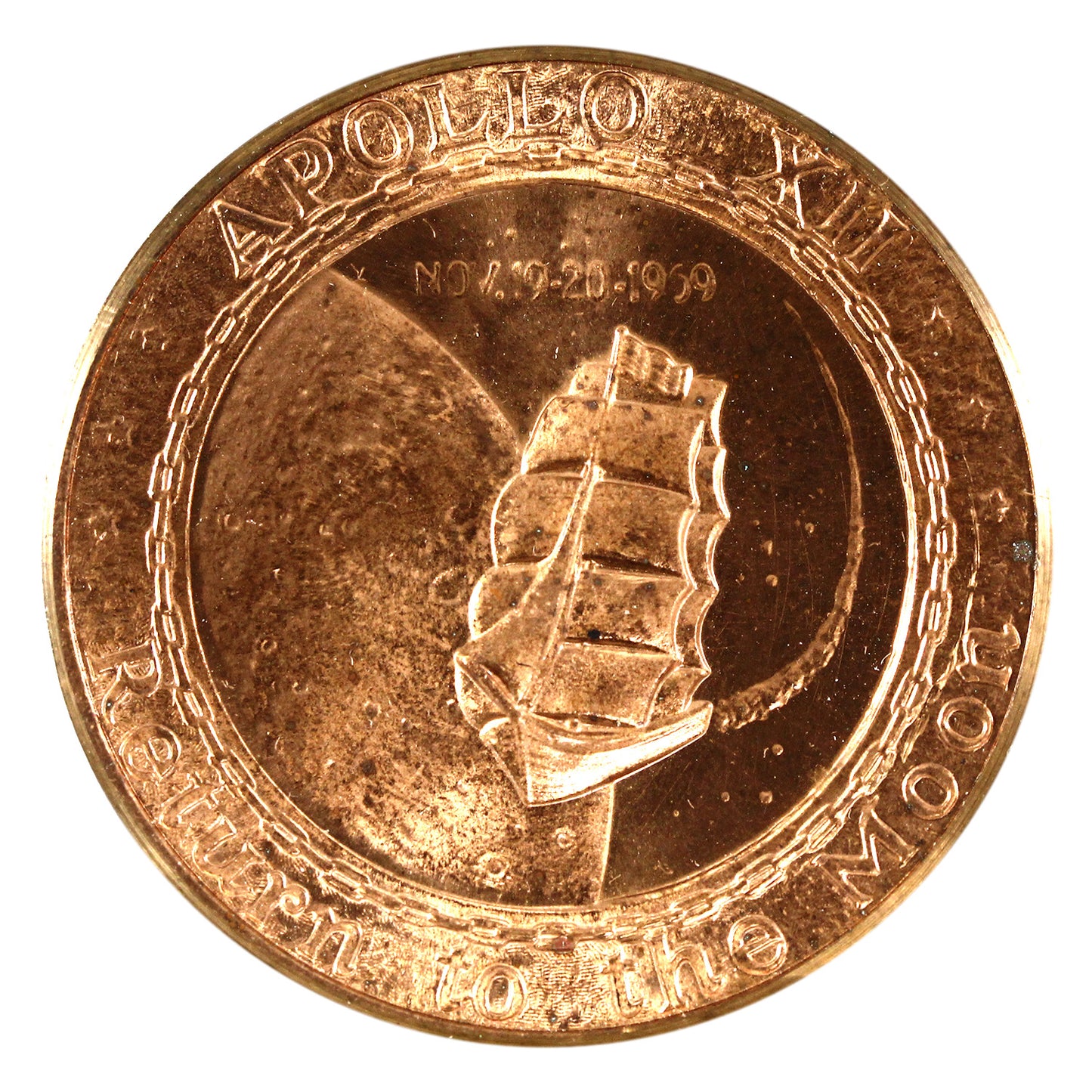 1969 Apollo 12 Return to the Moon Medallion