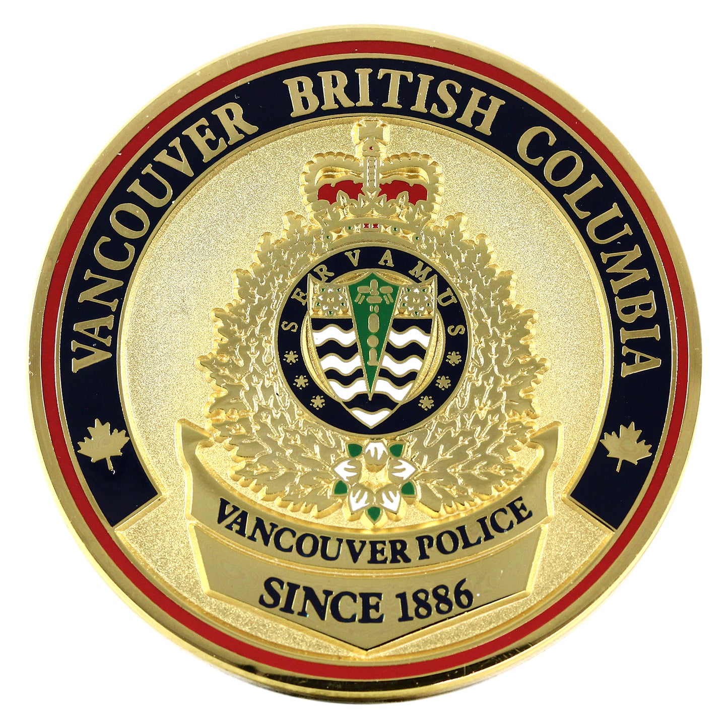 Vancouver Police Since 1886 Challenge Medallion