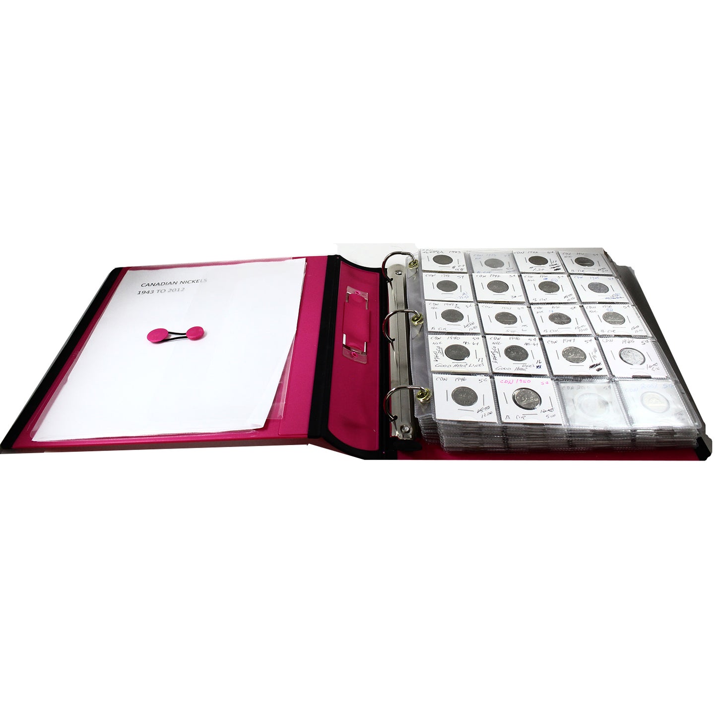 Canada Nickels Collection 1943-2012 in Binder