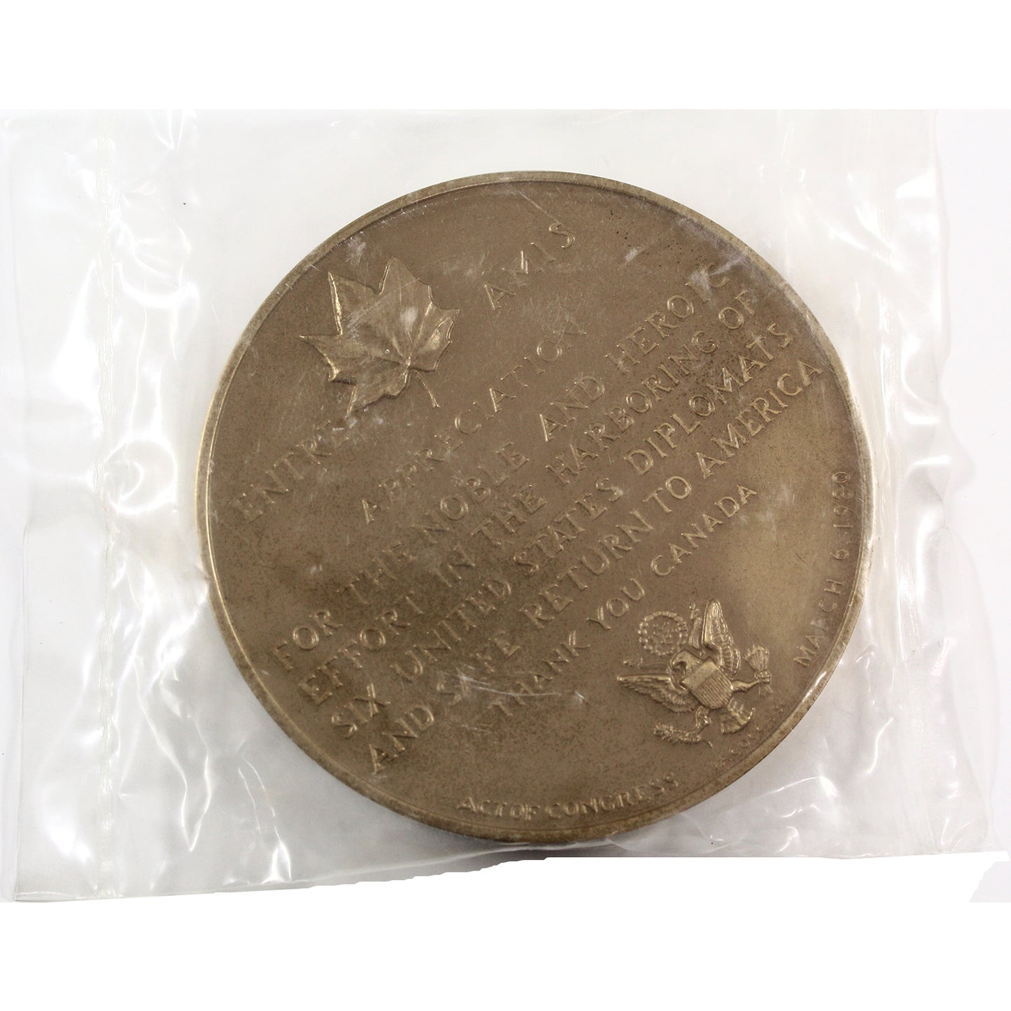 Canadian Ambassador Kenneth Bronze Taylor Medal (Wear)