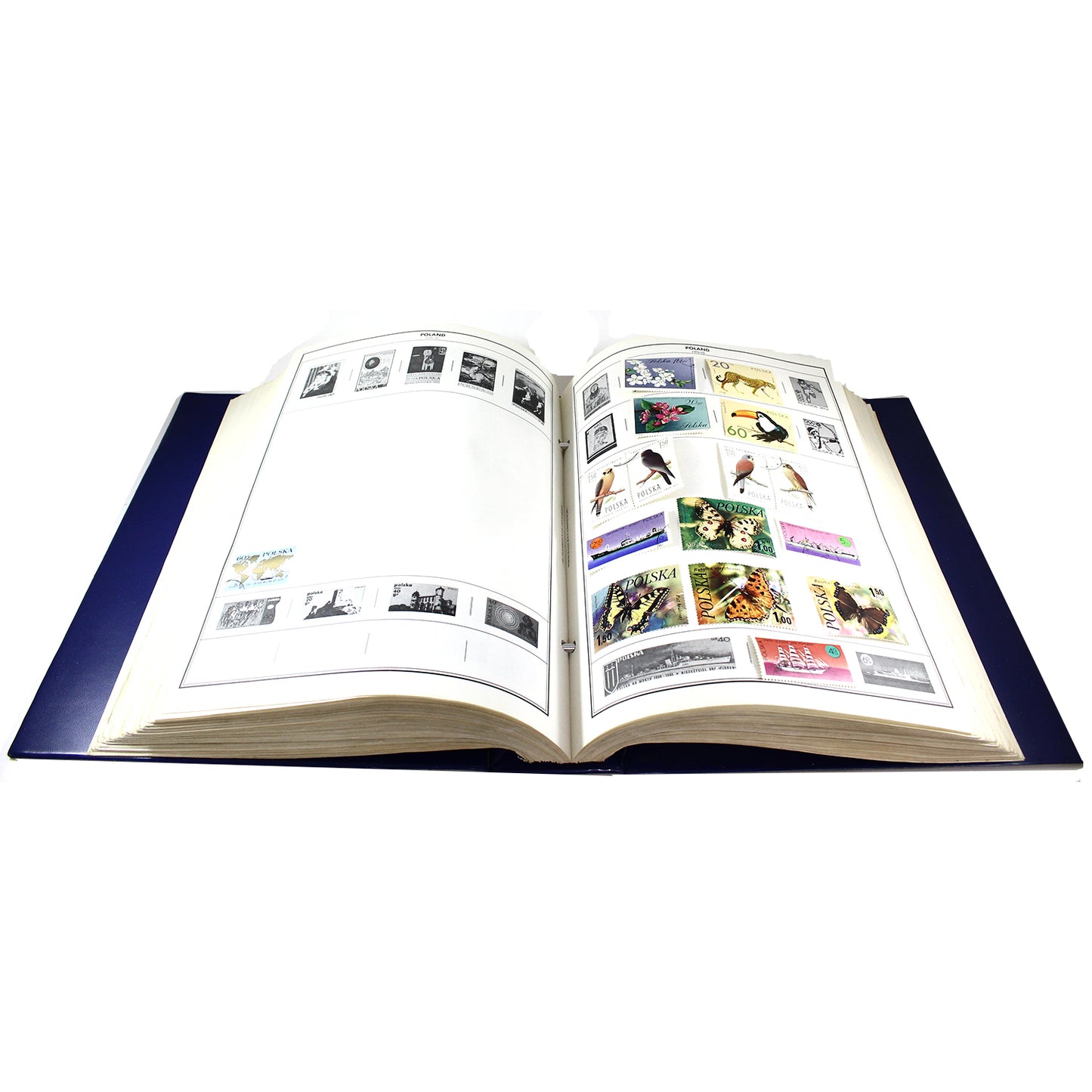 300+ World Stamps in Statesman Deluxe Album