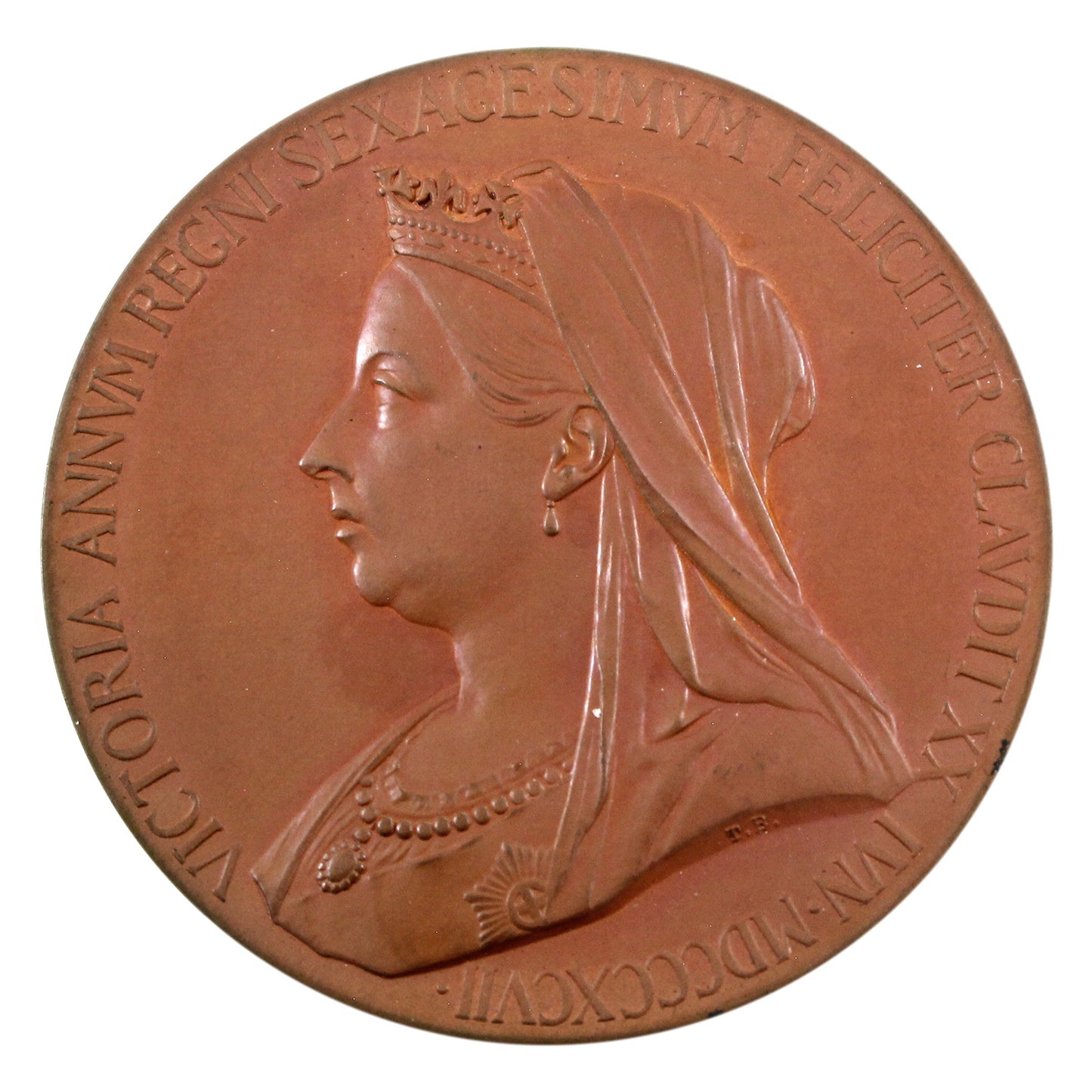1837-1897 Queen Victoria Diamond Jubilee Bronze Medallion in Case