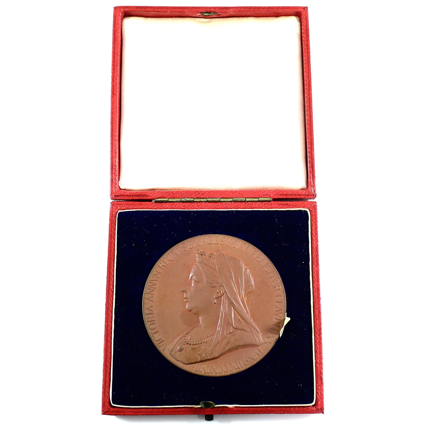 1837-1897 Queen Victoria Diamond Jubilee Bronze Medallion in Case