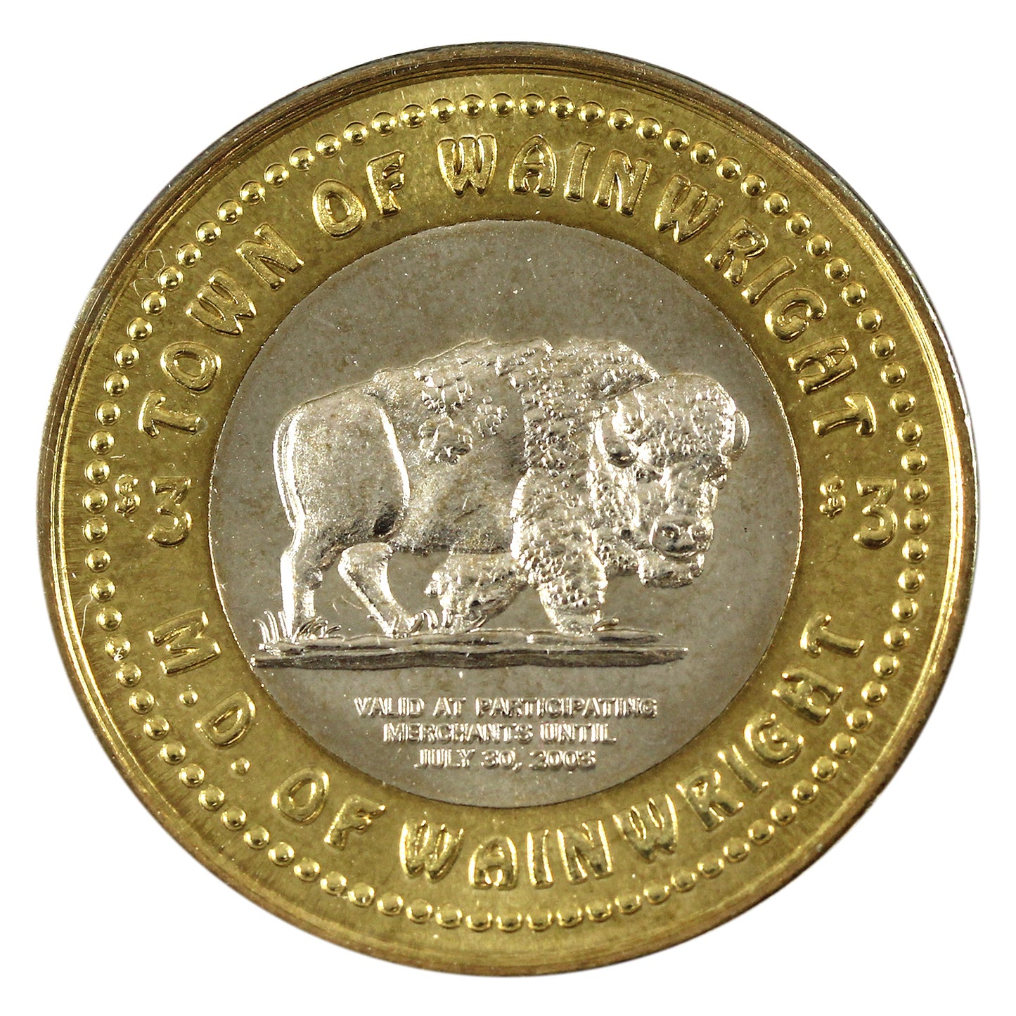 2003 Wainwright, AB, 50th Wainwright Stampede $3 Token
