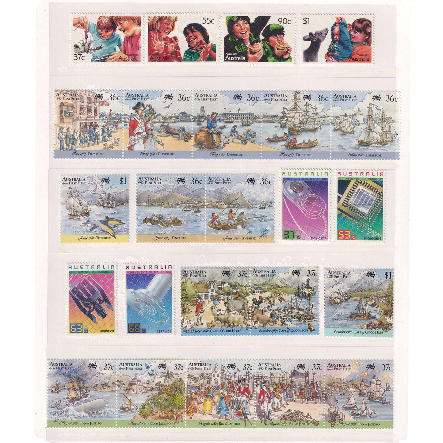50+ Australia 1987 Stamp Collection