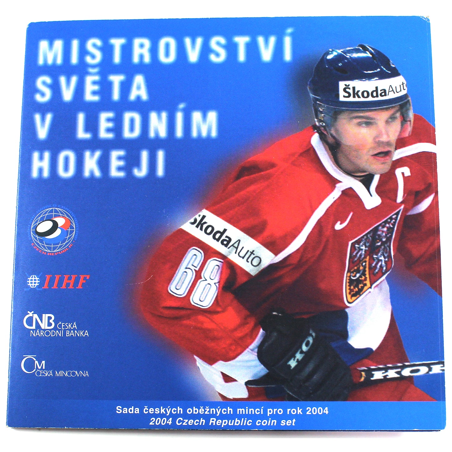 2004 Czech Republic IIHF World Championship of Hockey 7-Coin Circulation Set with Medal (Imp'd)