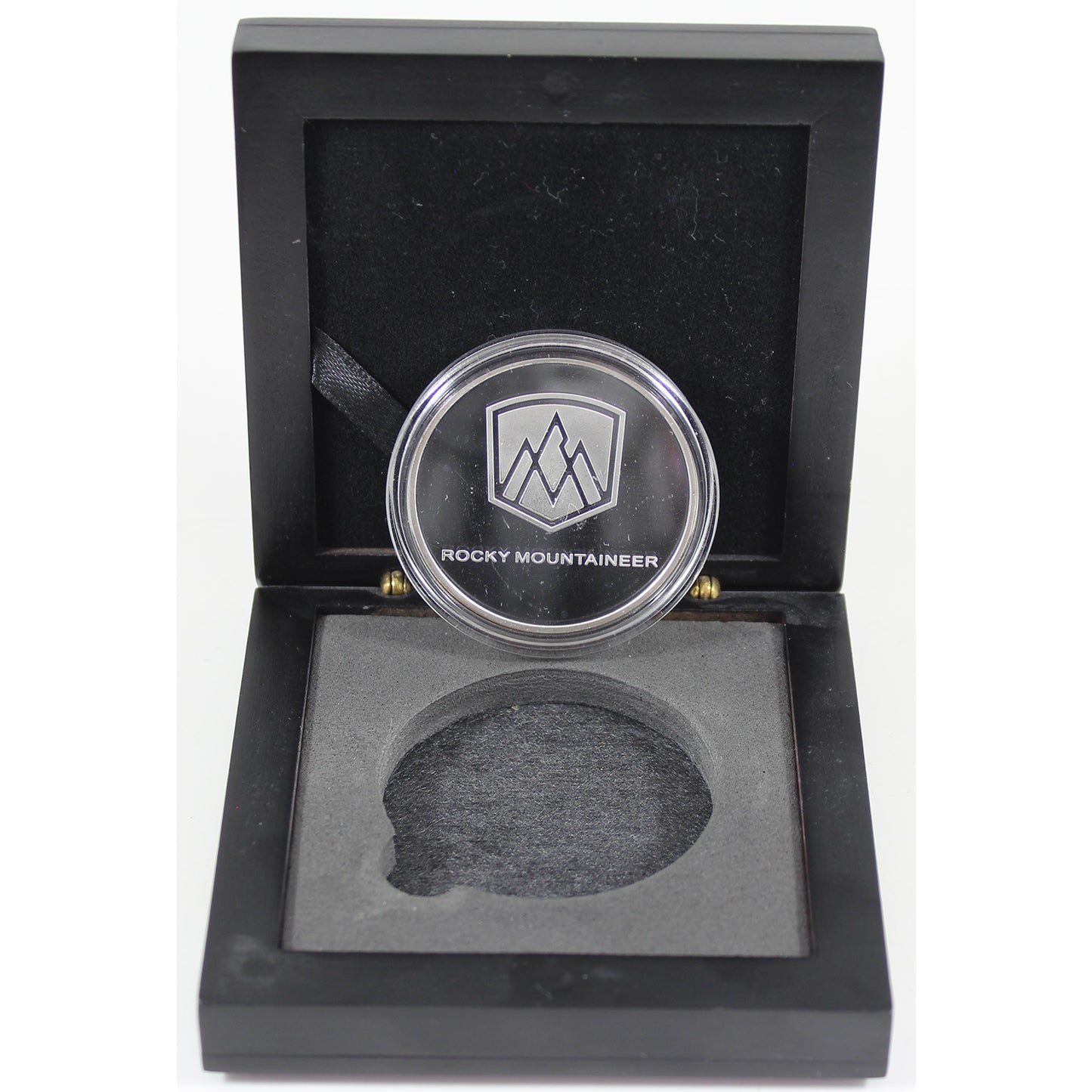 Rocky Mountaineer Silver Plated Medallion in Case (Impaired)