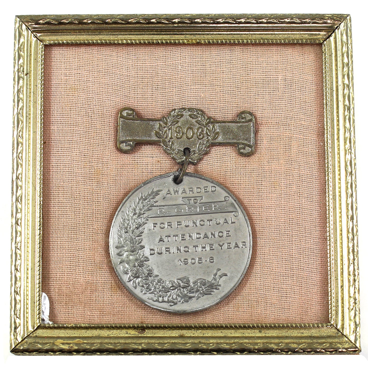 1905-1906 King Edward VII Punctual Attendance Medal in Case