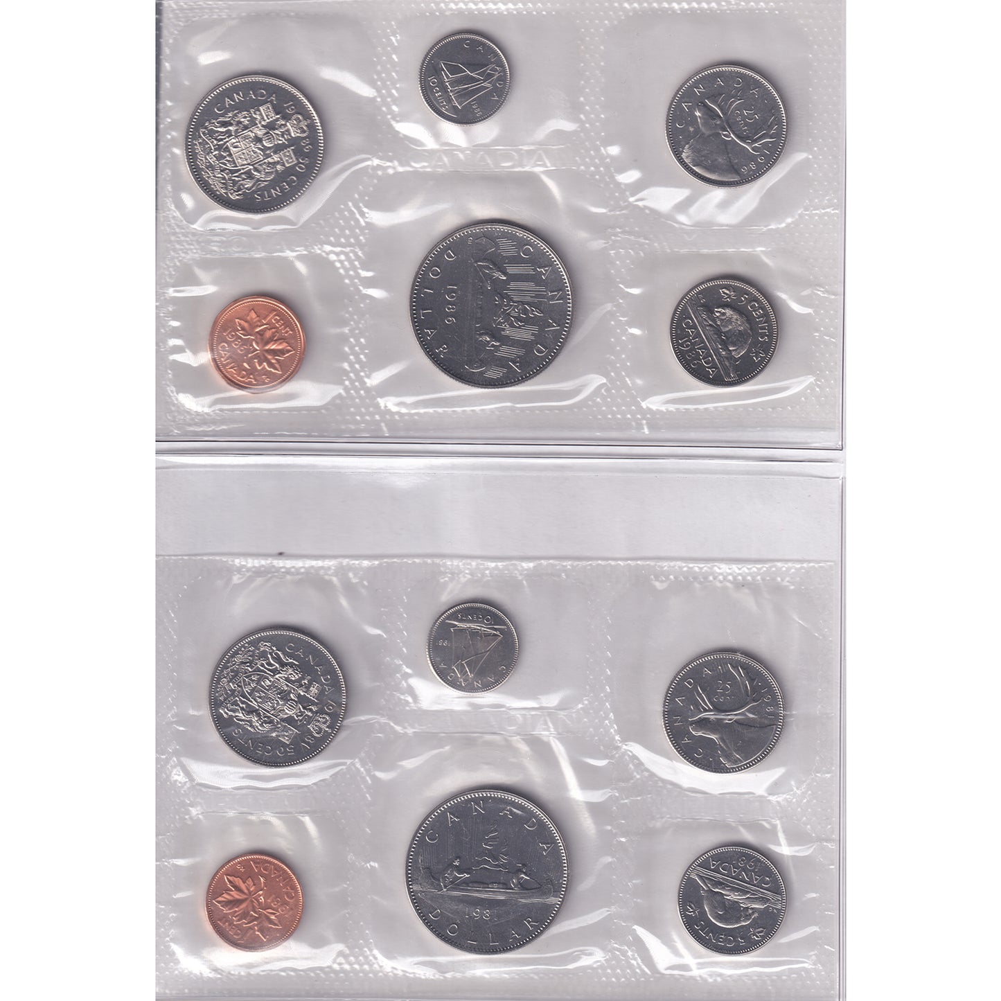 1978-1989 Canada Proof Like Sets in RCM Green Album