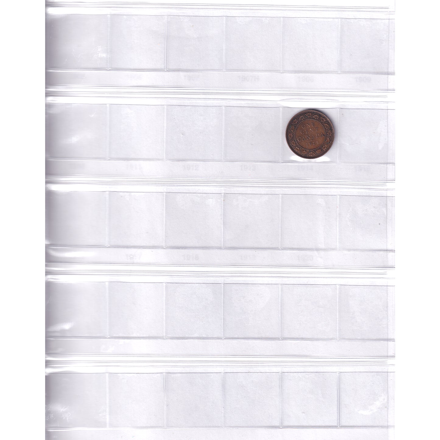 1899-2011 Canada 1-cent Collection in Black Album