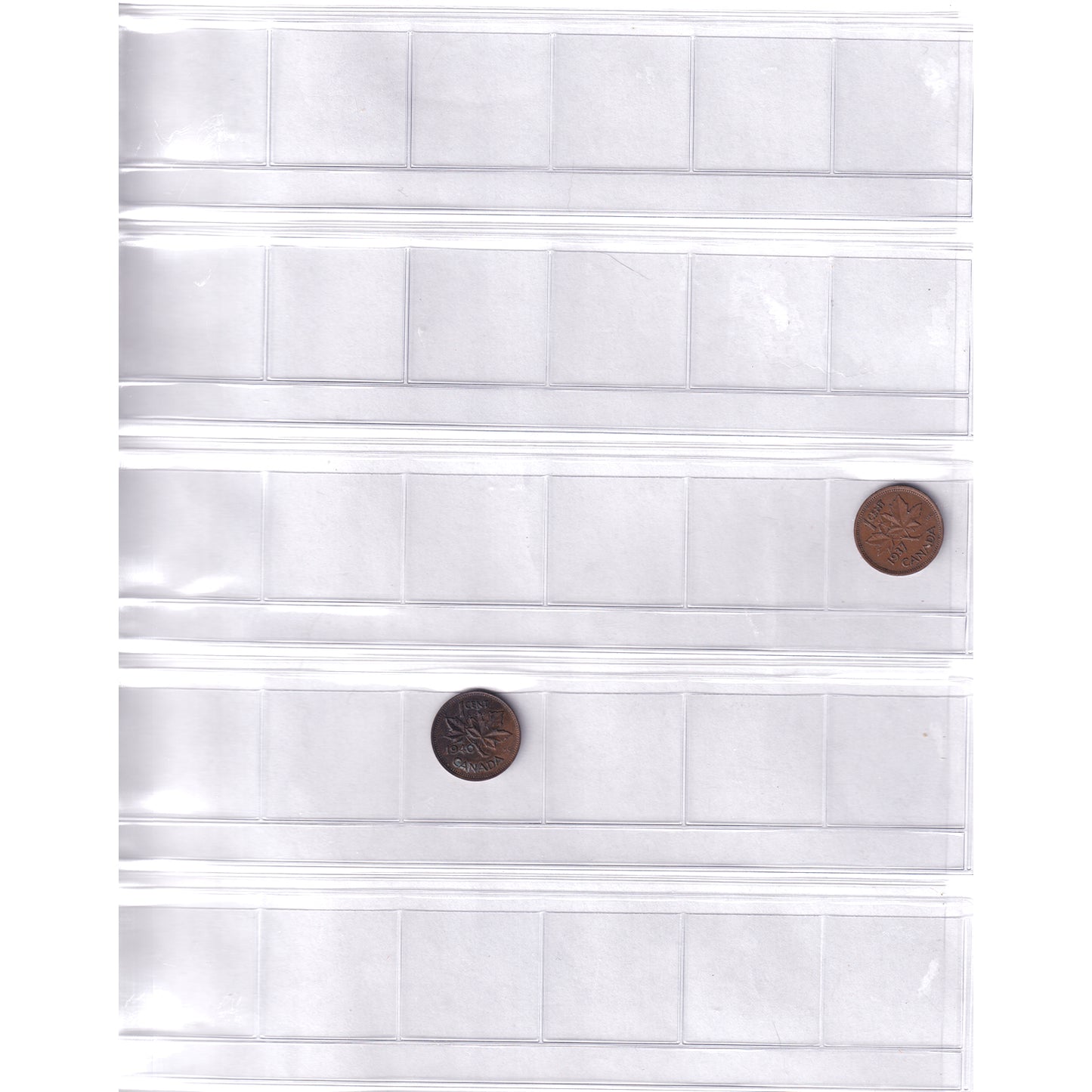1899-2011 Canada 1-cent Collection in Black Album