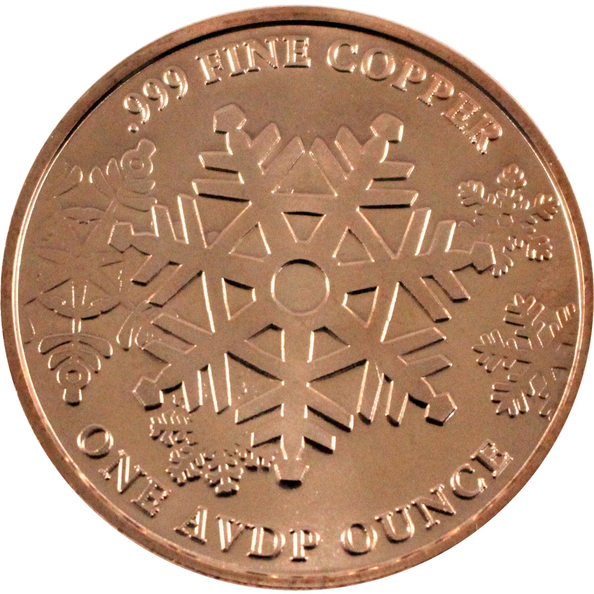 Merry Christmas & Happy New Year with Nativity Scene 1oz. .999 Fine Copper
