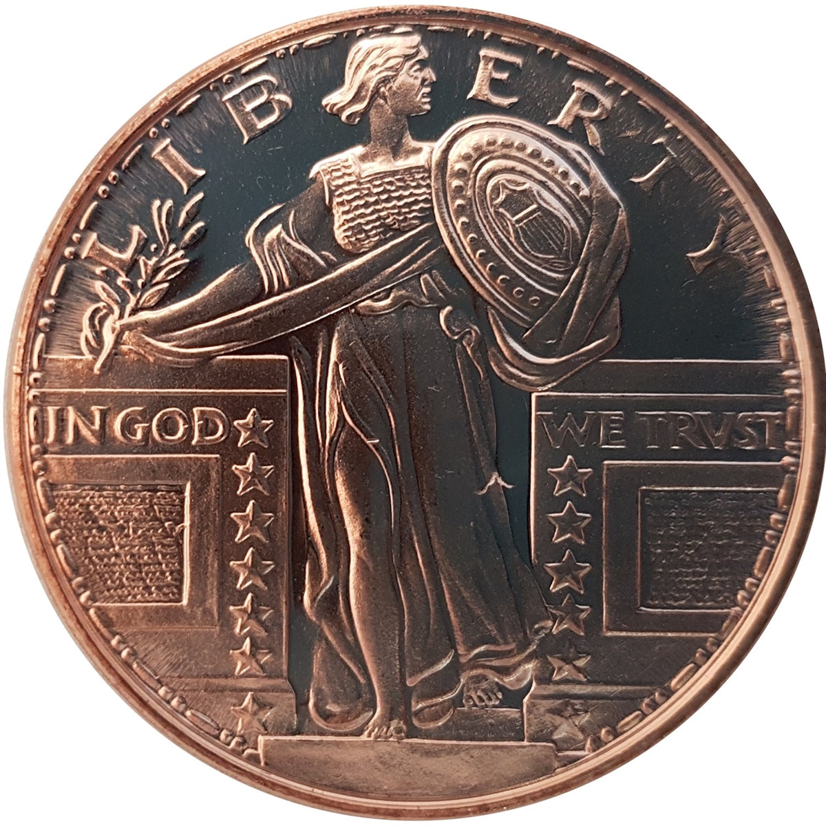 Standing Liberty 1oz. .999 Fine Copper