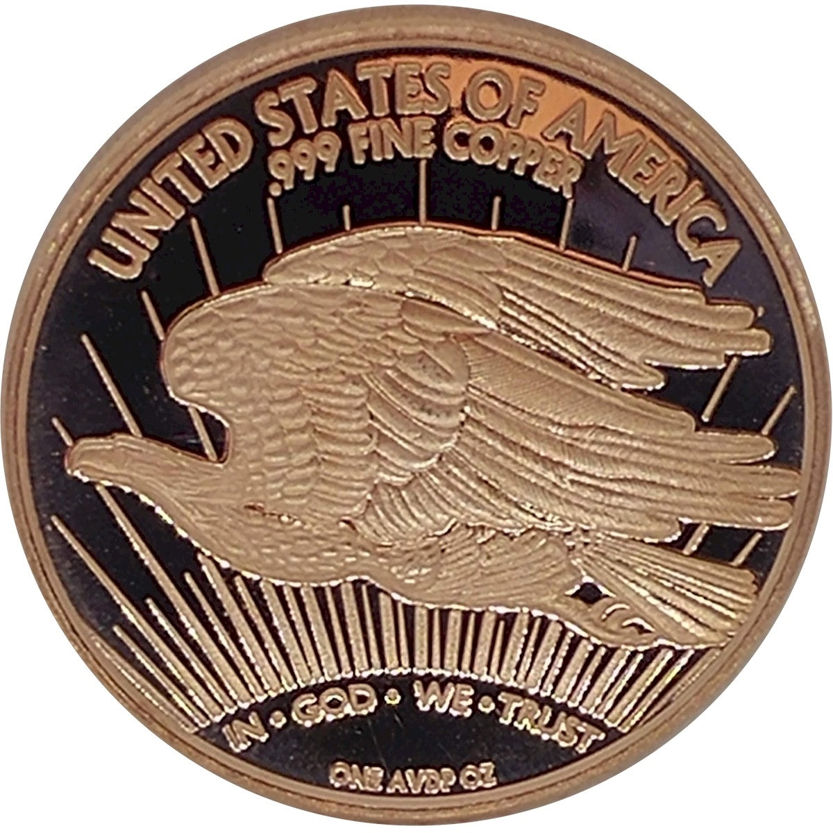 Saint Gaudens 1oz. .999 Fine Copper