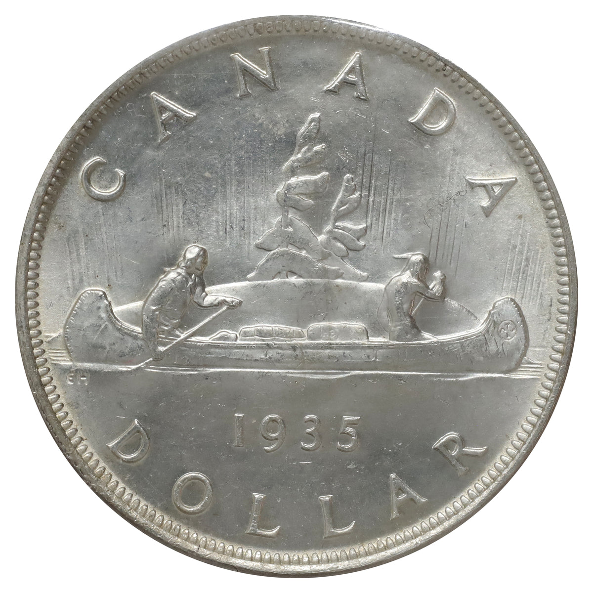 1935 Double Voyageur Canada Dollar ICCS Certified MS65 (XVR 369)