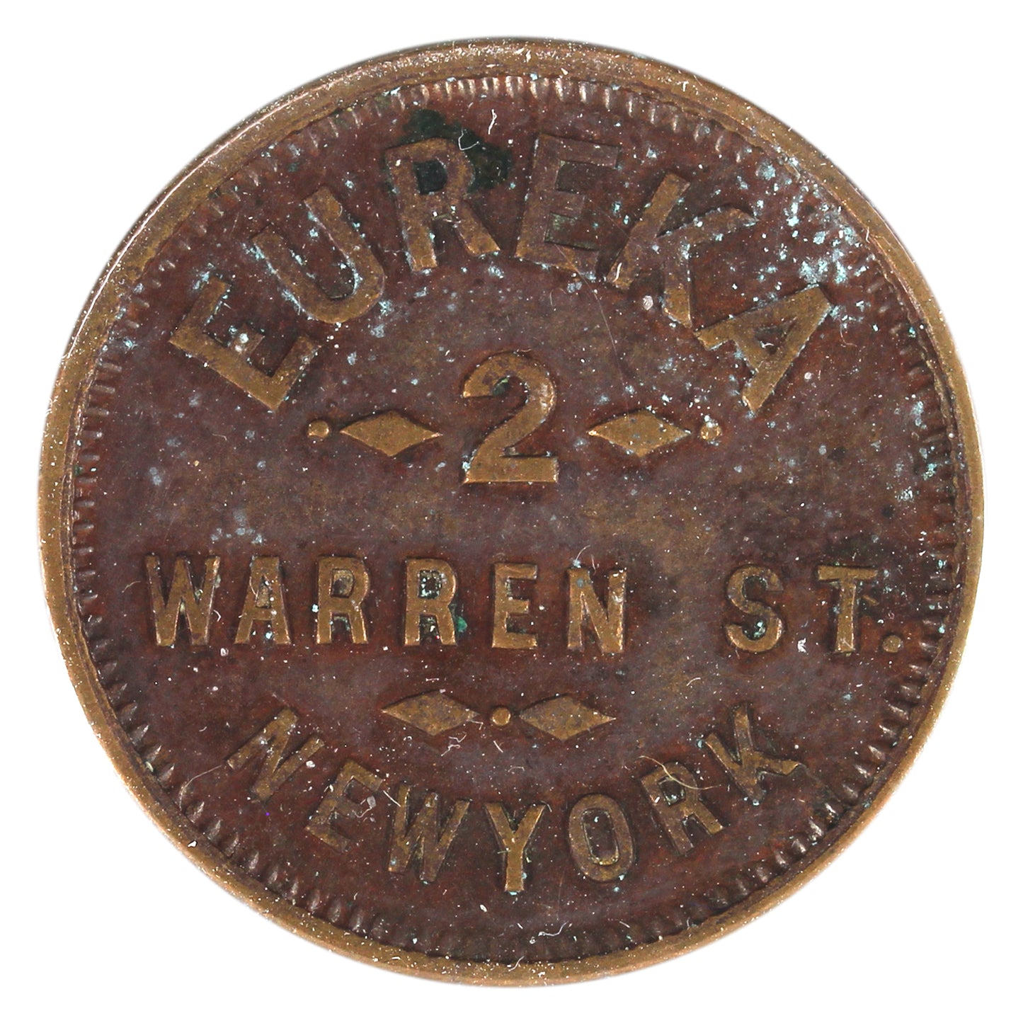 1863 USA Civil War Token MS Brown Eureka, NY