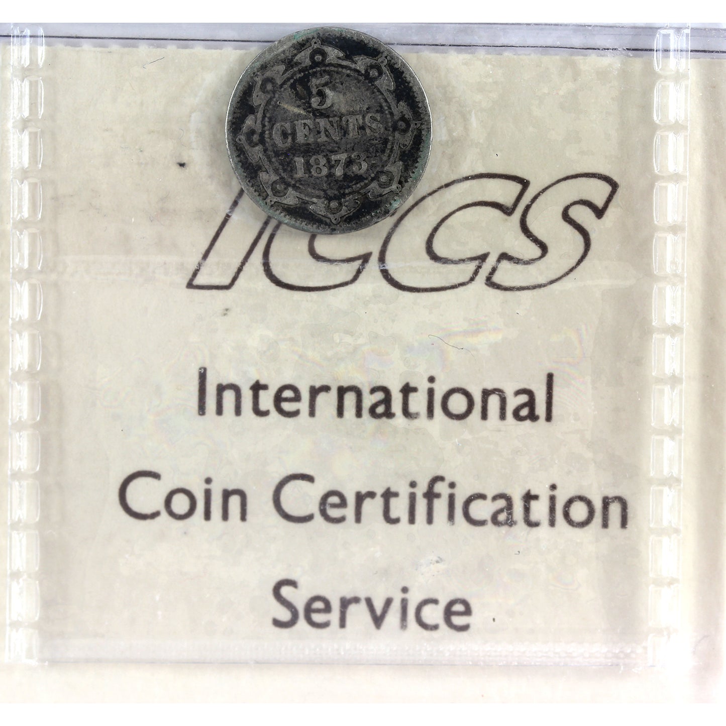 1873H Newfoundland 5-cents ICCS Certified G4 mark