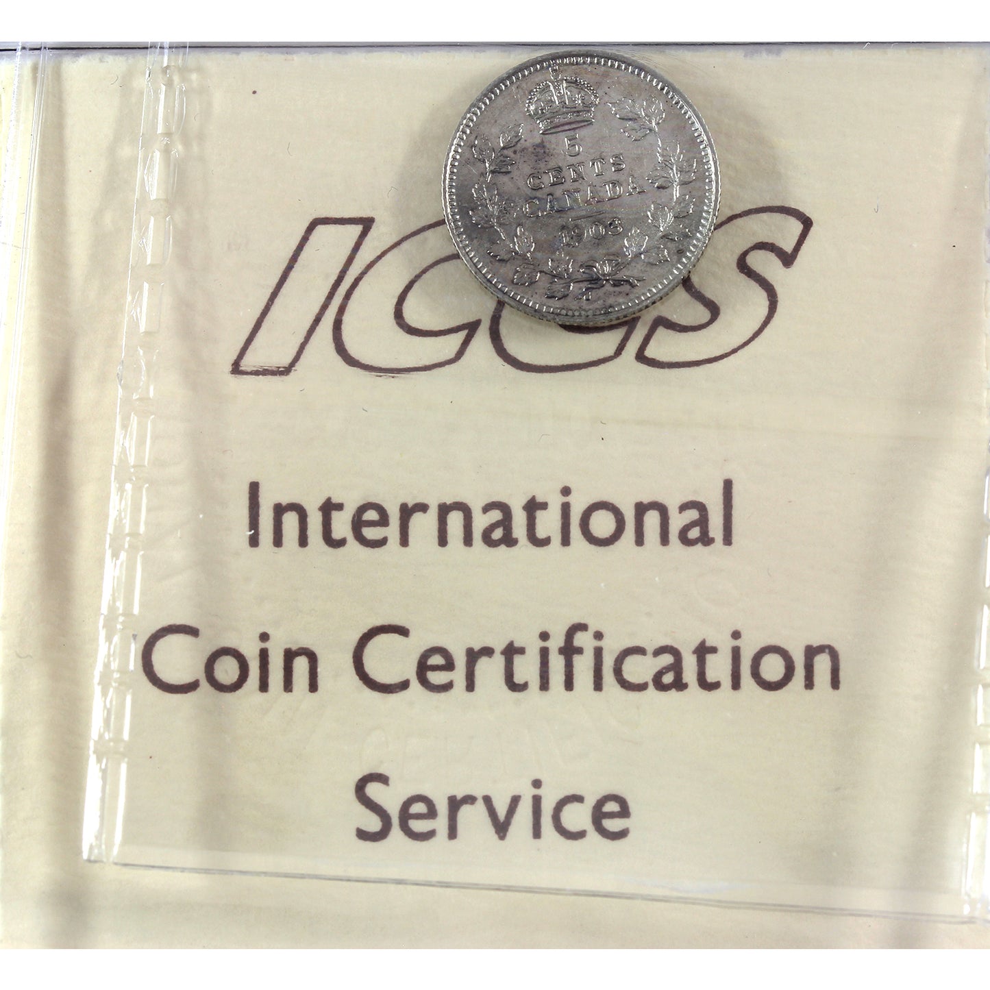 1903 Canada 5-cents ICCS Certified VF30 (corrosion)