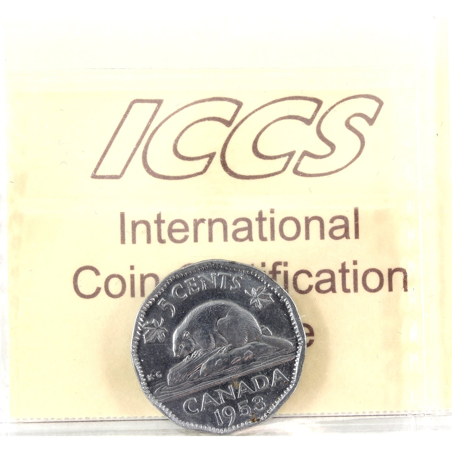 1953 SF, NL Canada 5-cents ICCS Certified MS63 Cameo