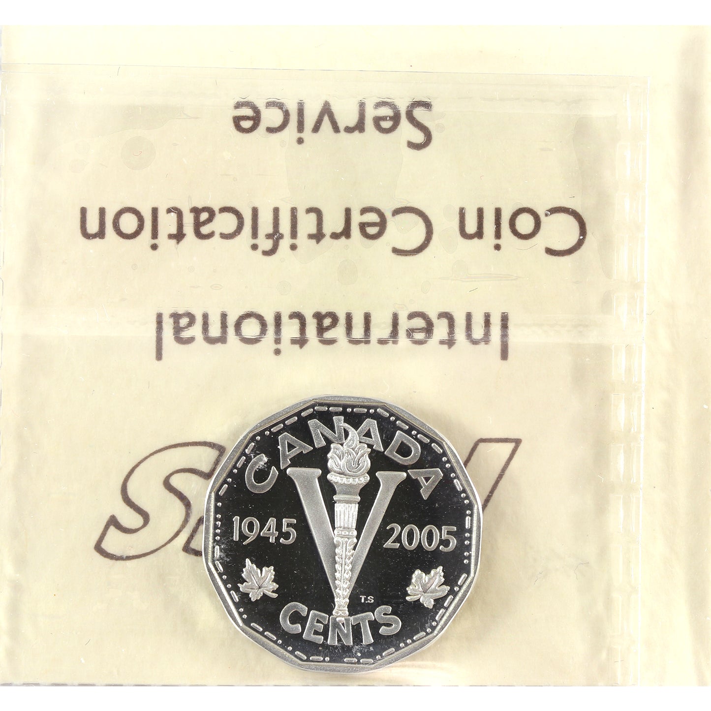 2005 Silver VE Day Canada 5-cents ICCS Certified PF67 Ultra Heavy Cameo