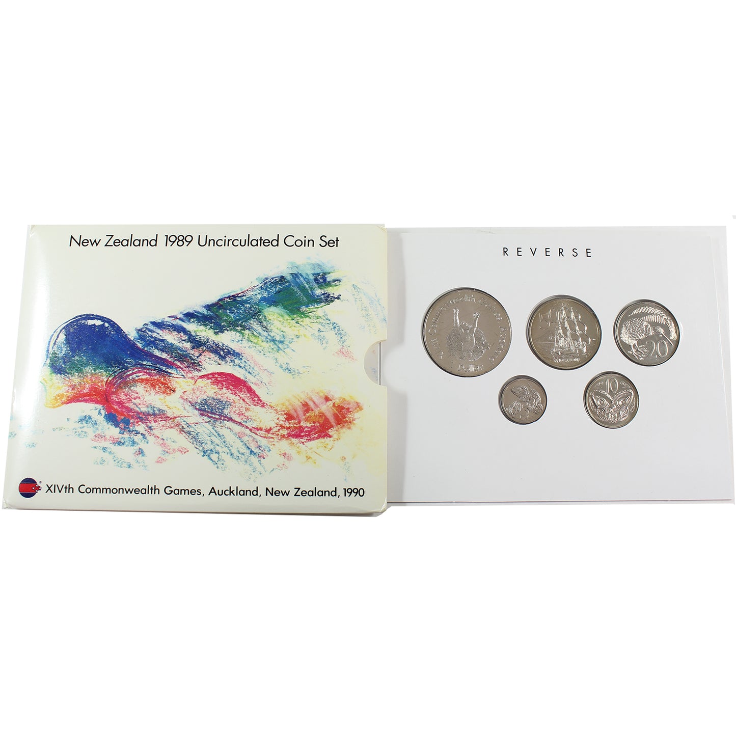 1989 New Zealand Commonwealth Games Uncirculated Coin Set