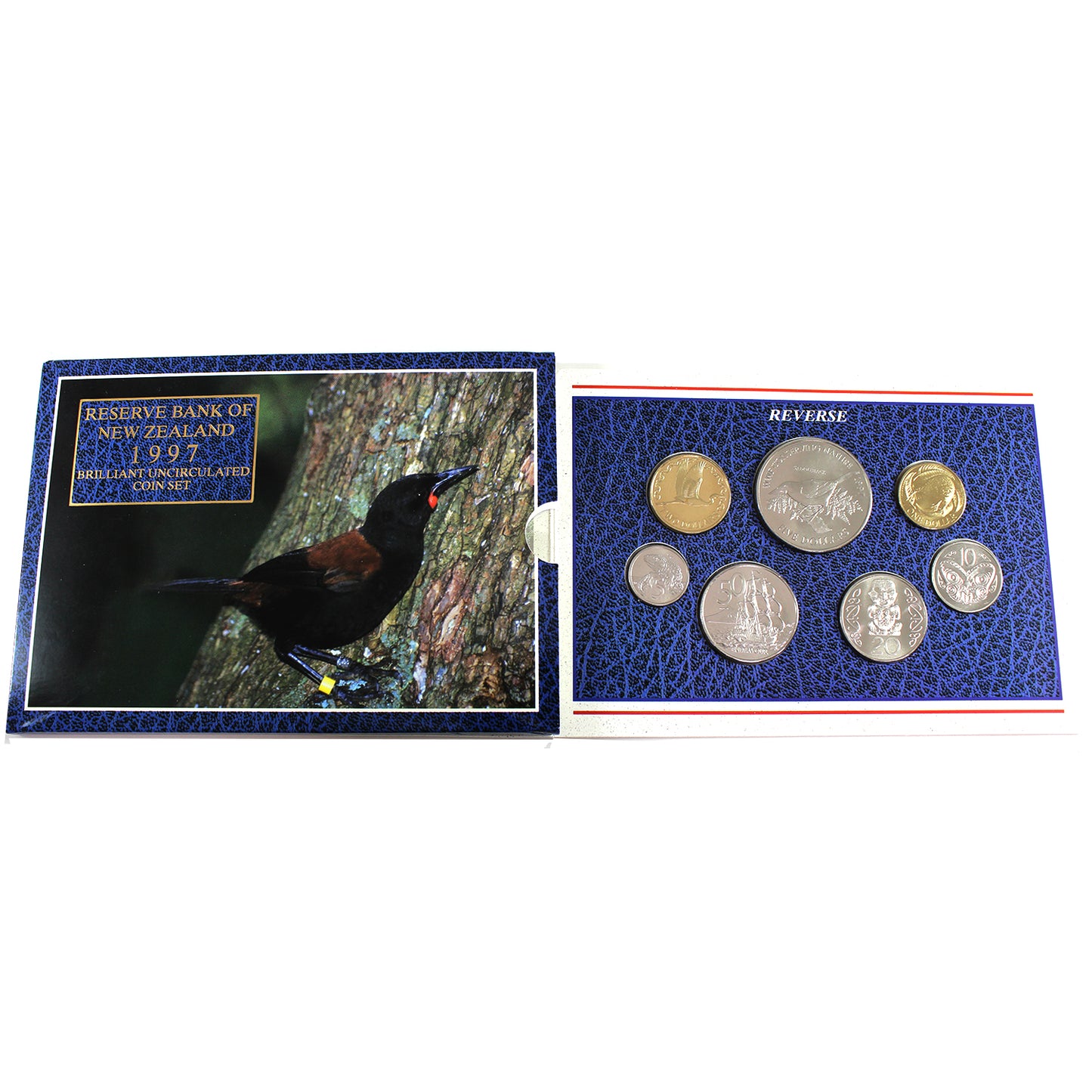 1997 New Zealand Reserve Bank Brilliant Uncirculated Coin Set