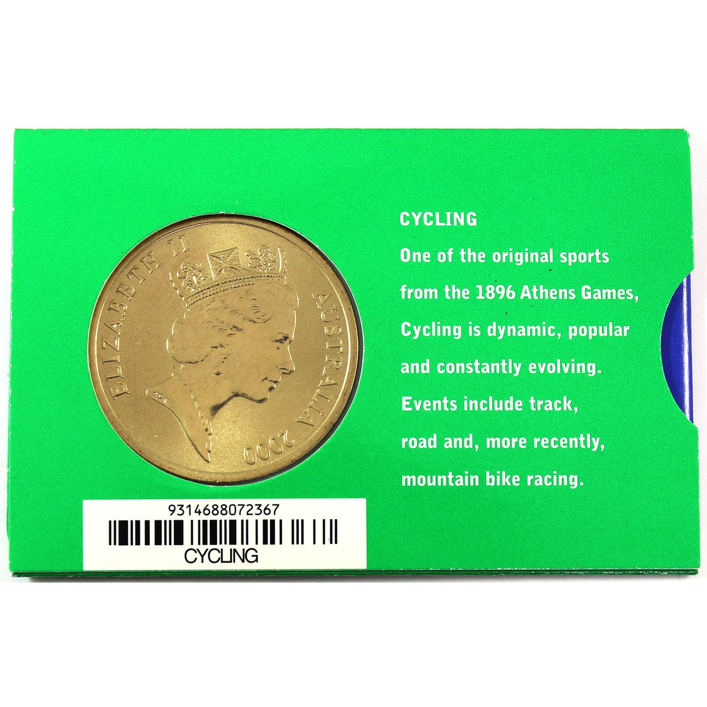 2000 Australia $5 Olympic Cycling Coin in Card (25 of 28)