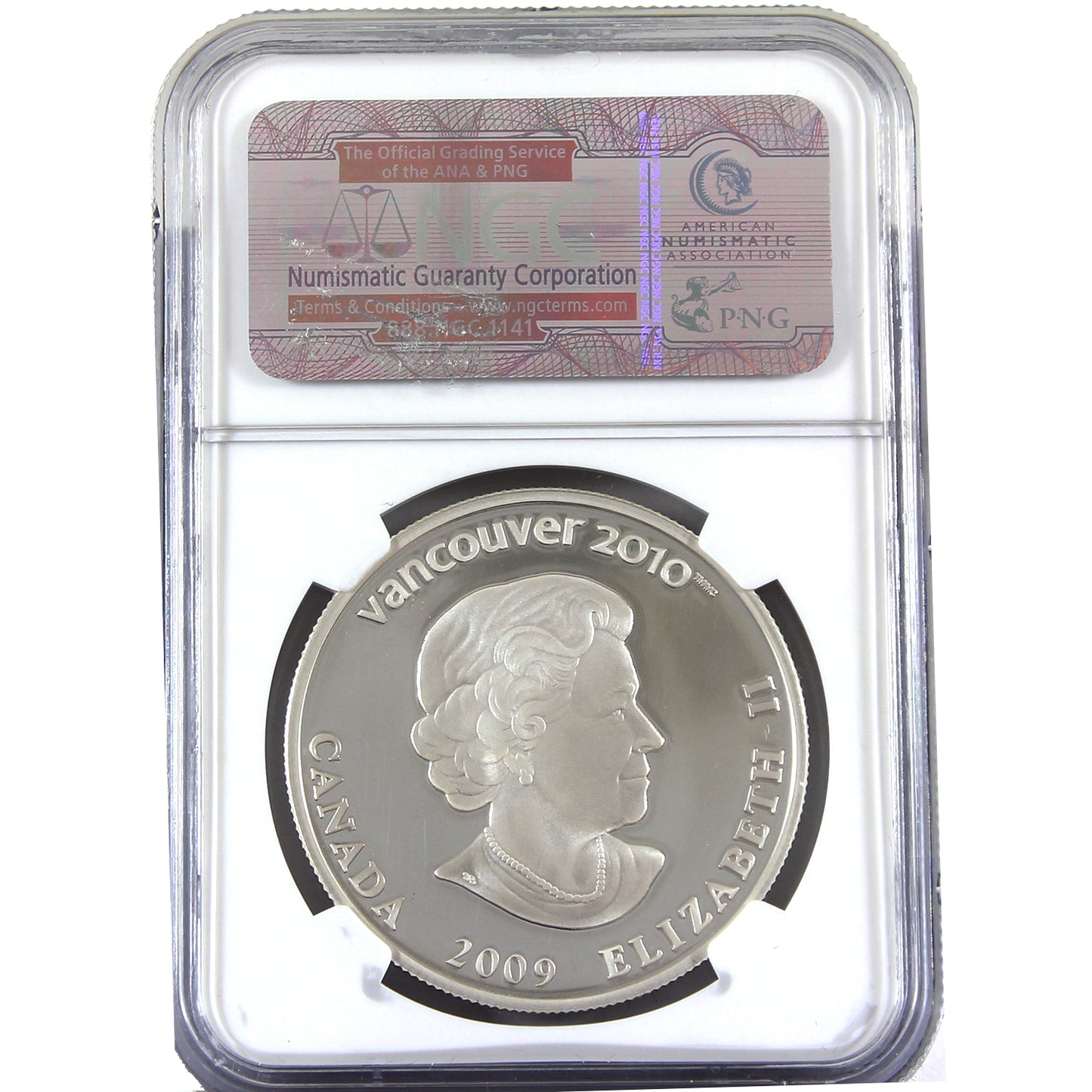 2009 Canada $25 Olympics - Skeleton Sterling Silver NGC Certified PF70 Ultra Cameo