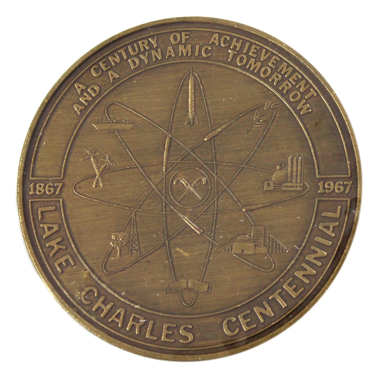 1967 Lake Charles, Louisianna Centennial Trade Token