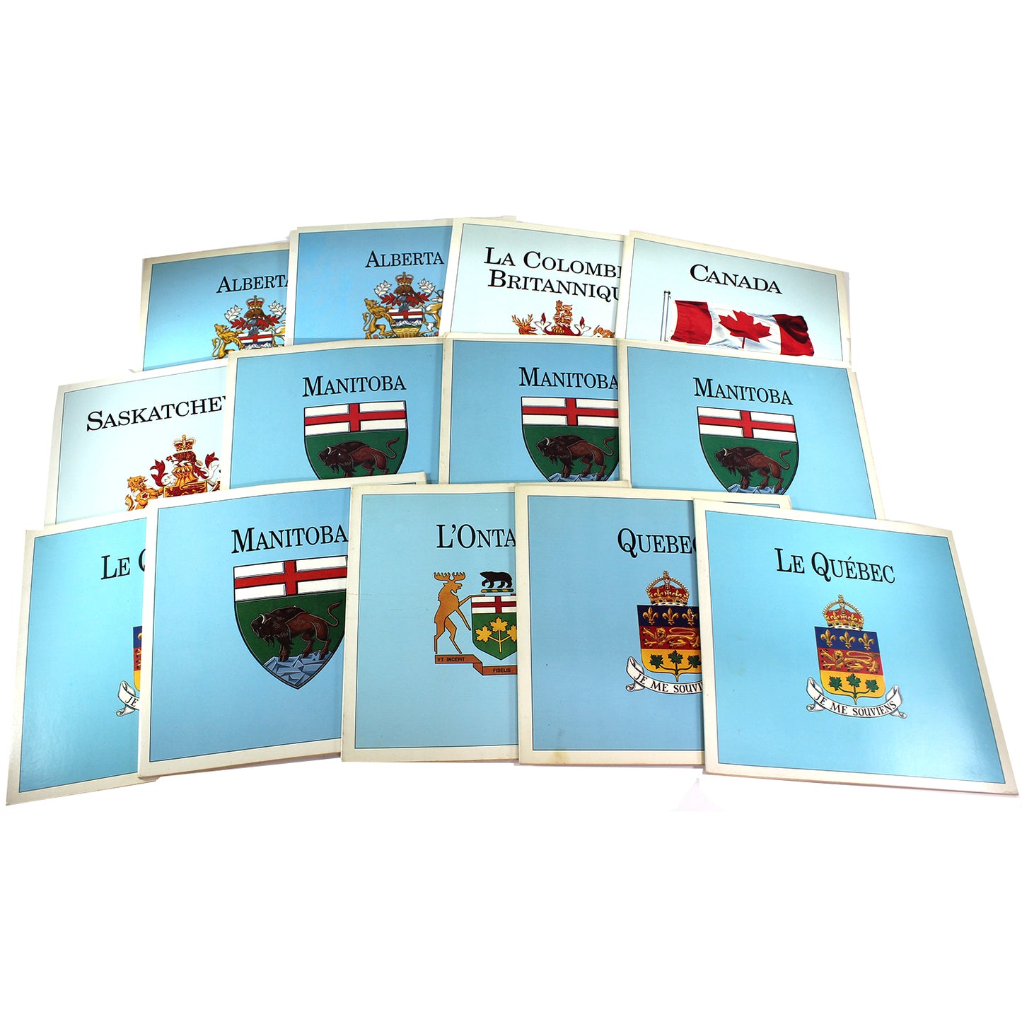 Lot of 13x 1992 Canada 125 Provincial 25-cents & Loon in Info Booklets (impaired) 13pcs