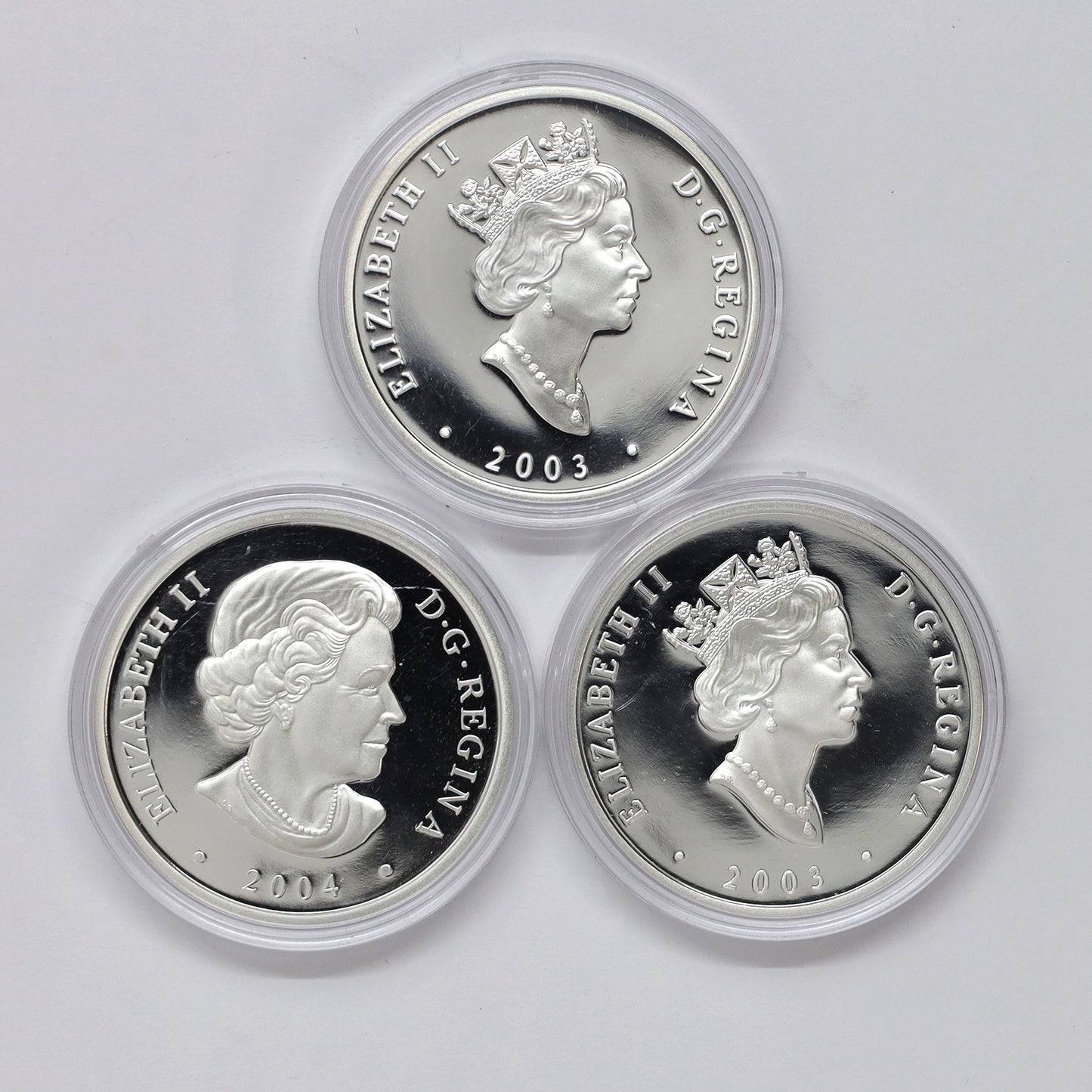 Lot of 3x 2003-2004 Canada $20 Natural Wonders Silver, 3pcs (No Tax) Coins Only, Issues