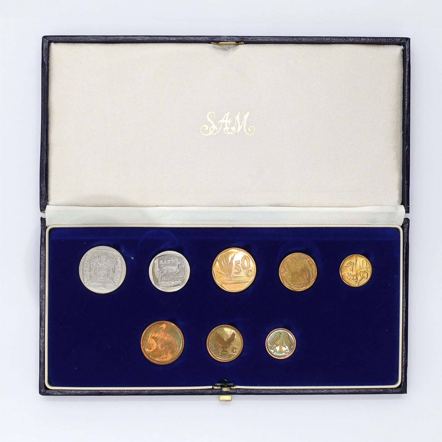 South Africa 1990 8-Coin Mint Set in Blue Case (Issues)
