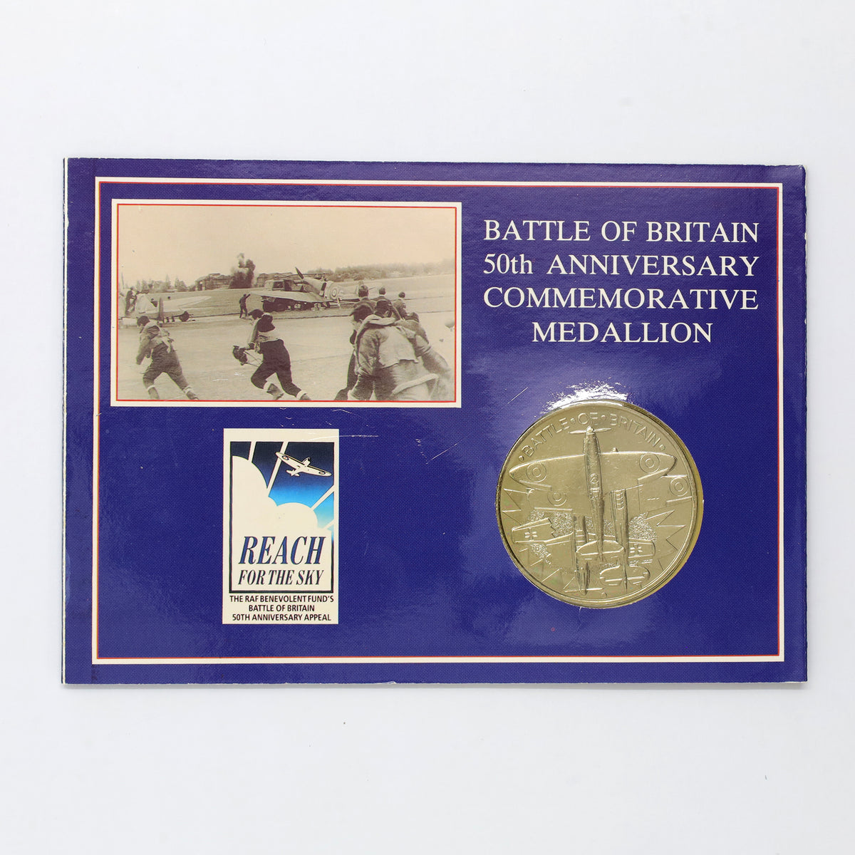 Great Britain 1990 Battle of Britain 50th Anniversary Commemorative Medallion (wear)