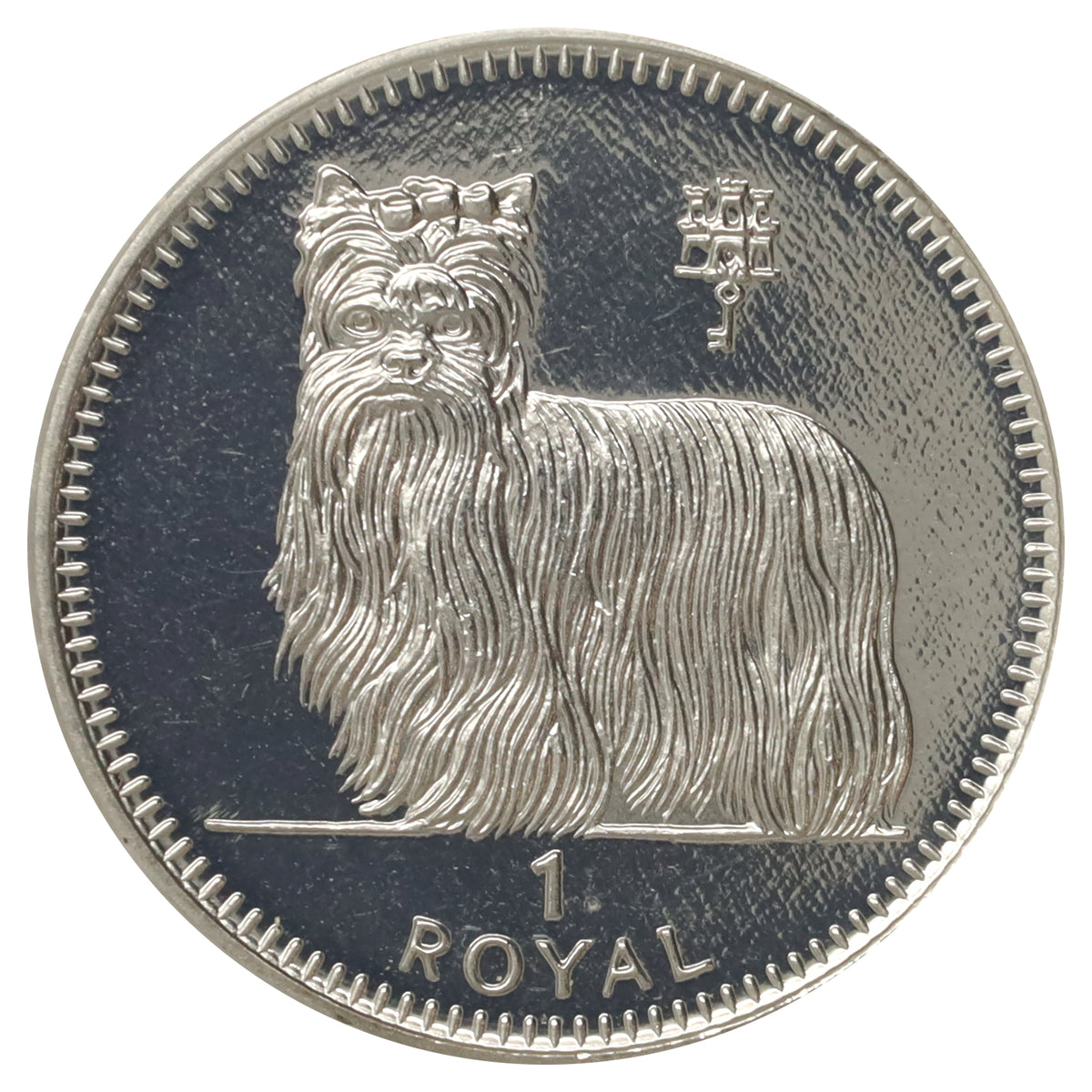 Gibraltar 1997 Yorkshire Terrier Crown Coin (light wear)