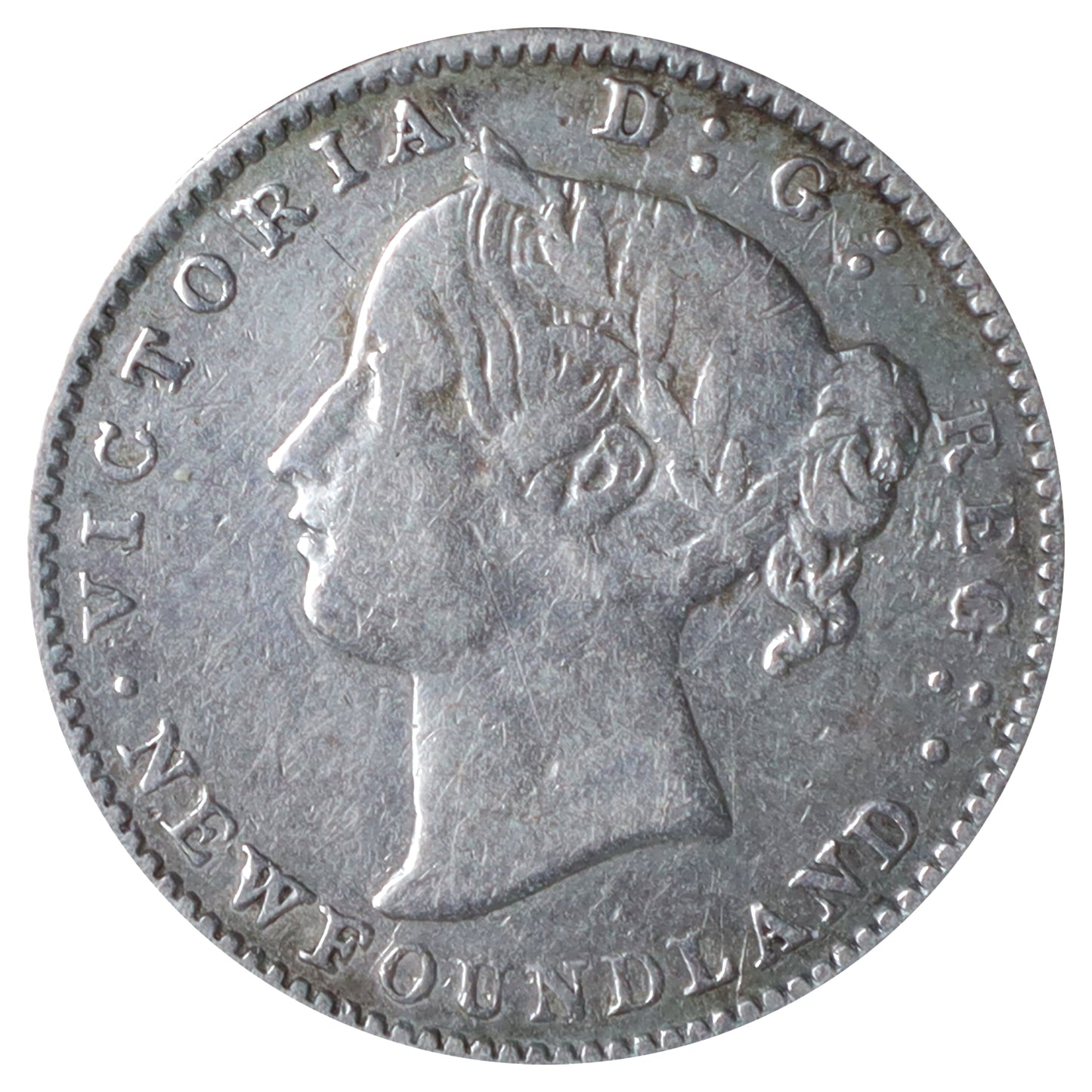 1865 Newfoundland 10-cents ICCS Certified F12
