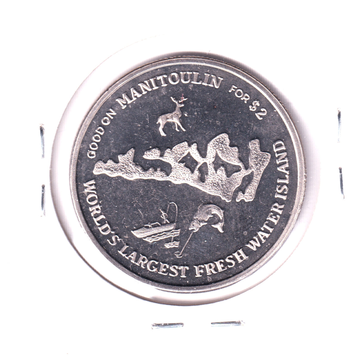 2000 Manitoulin Island Haweater 2 Dollar Trade Token: Ojibwe Cultural Foundation