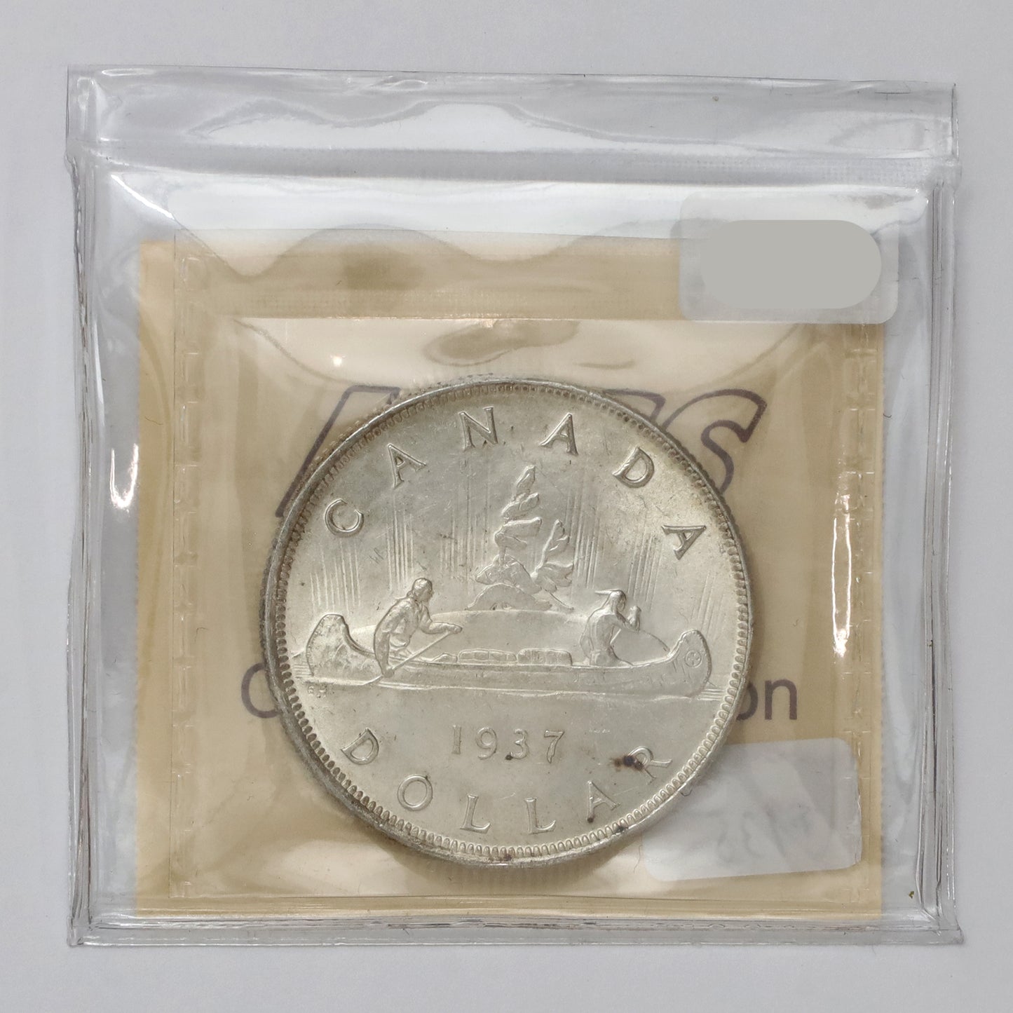 1937 Canada Dollar ICCS Certified MS64 (Lightly Toned)