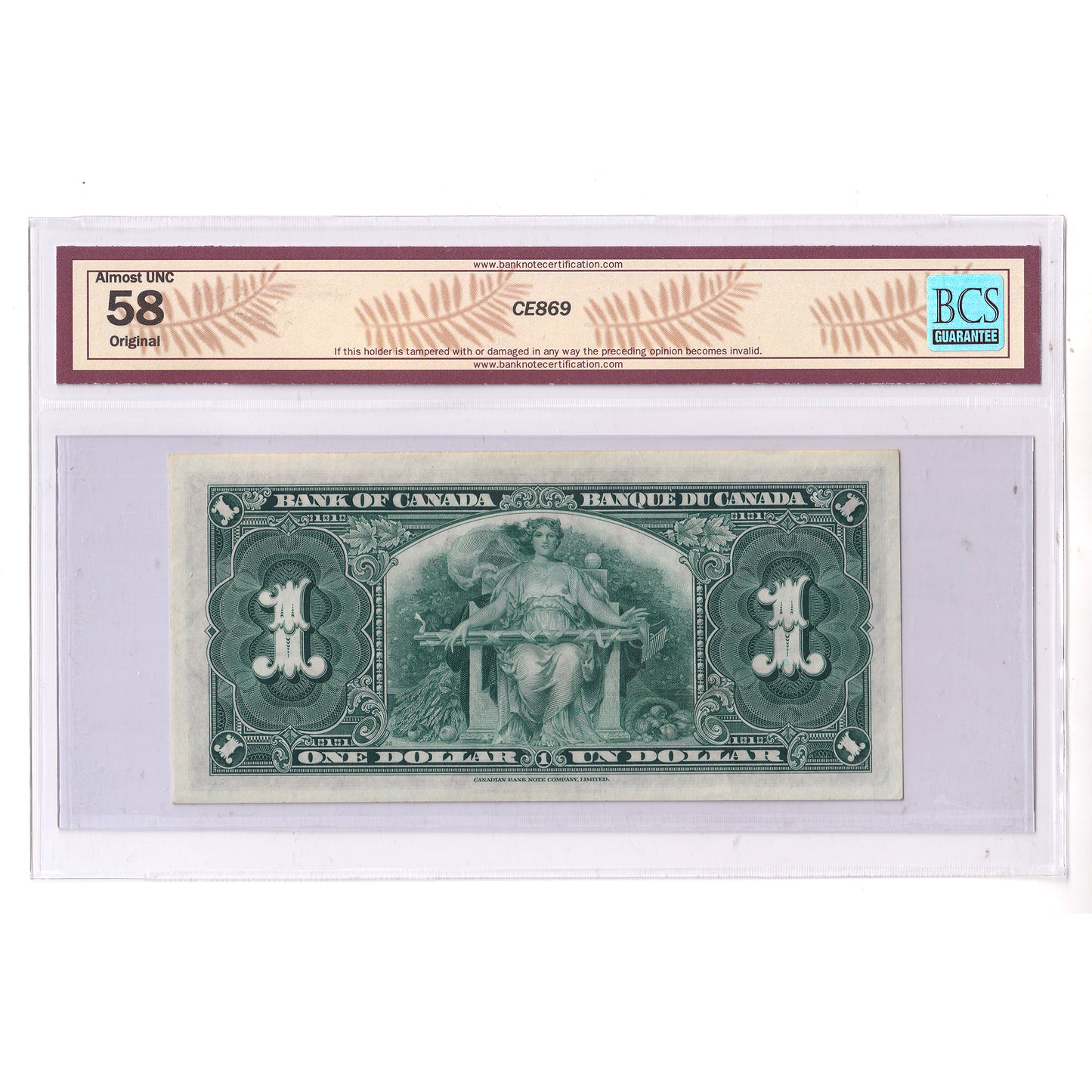 BC-21c 1937 Canada $1 Gordon-Towers, Wide Panel, Y/A, BCS Certified AU58 Original (DOP)