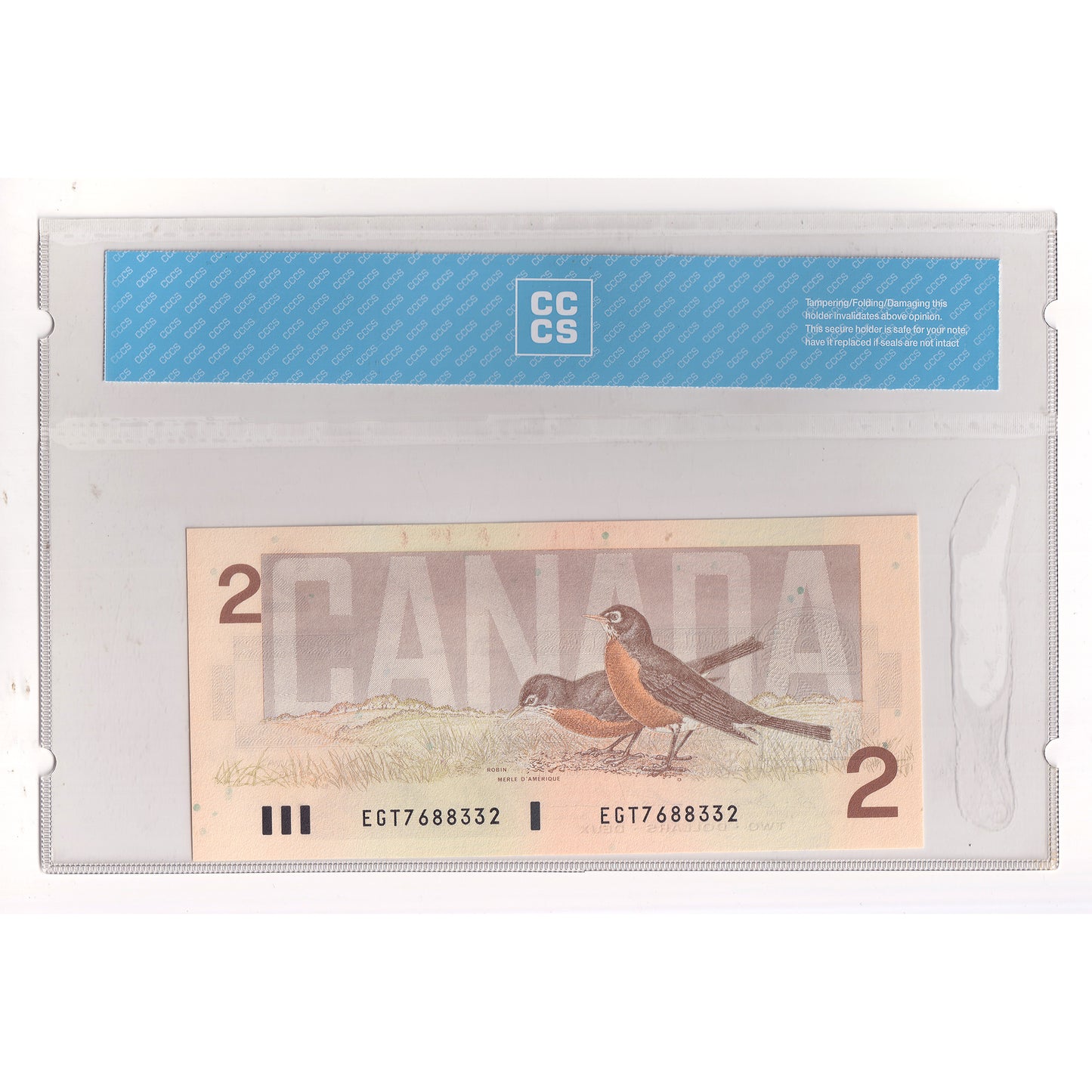 BC-55c-i 1986 Canada $2 Bonin-Thiessen, EGT, CCCS Certified GUNC65 (DOP)
