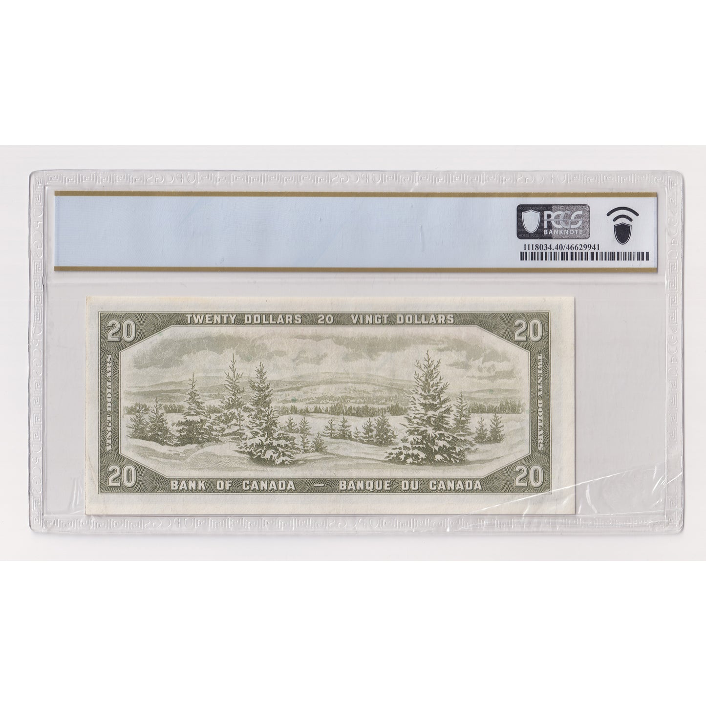 BC-33a 1954 Canada $20 Coyne-Towers, Devil's Face, B/E, PCGS Certified EF40 (DOP)